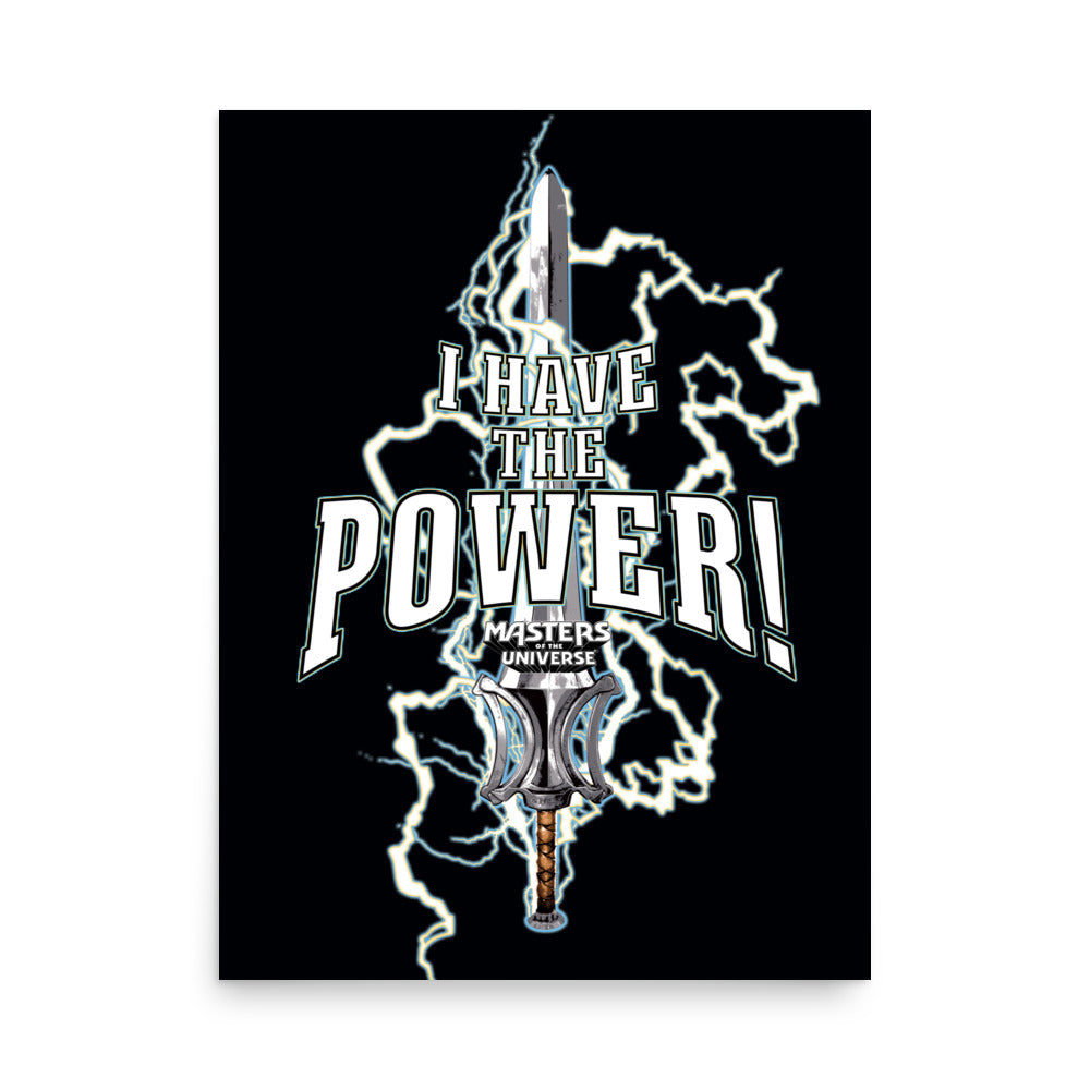 Masters of the Universe Movie I Have the Power Black Poster