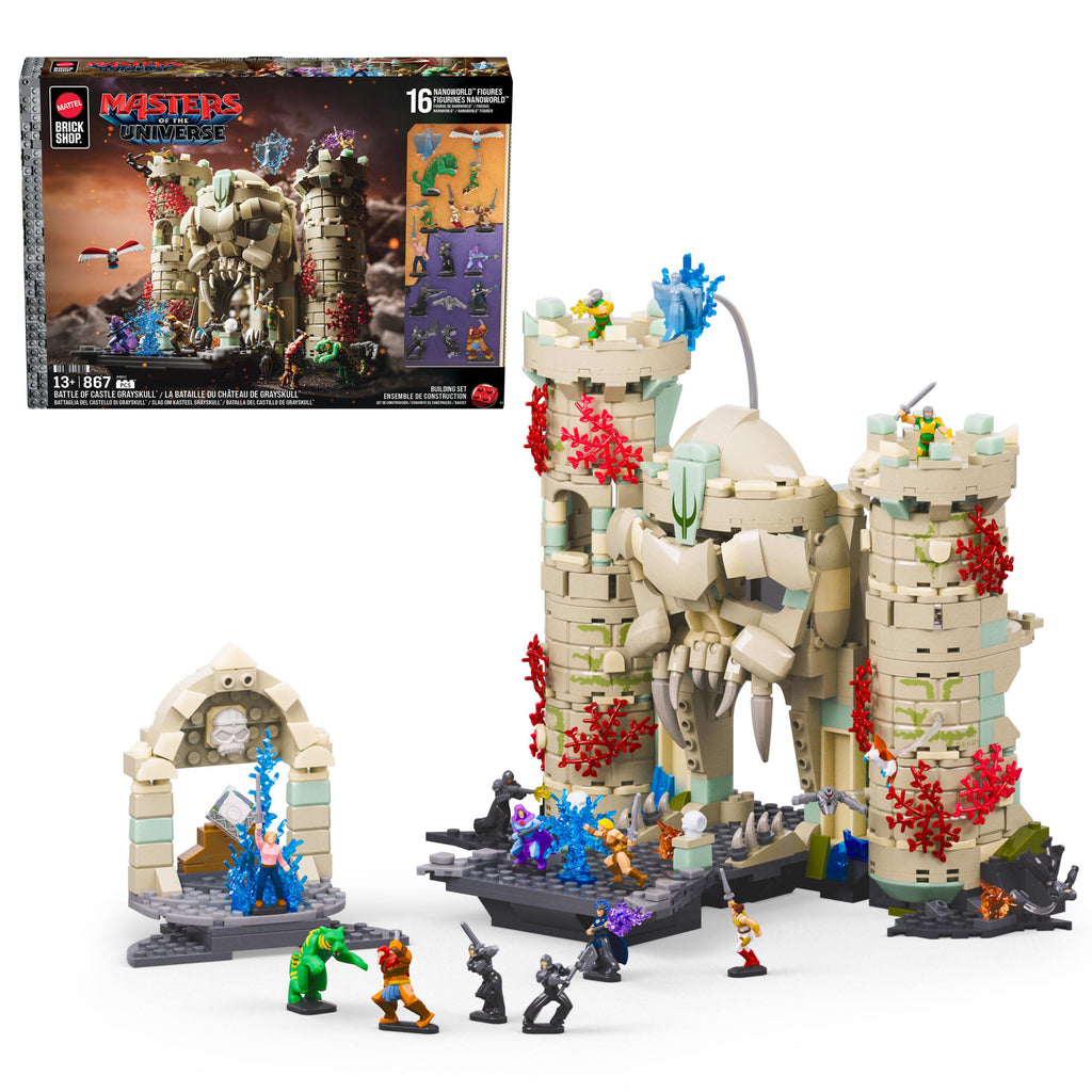 Mattel Brick Shop Masters of the Universe Battle of Castle Grayskull Building Set