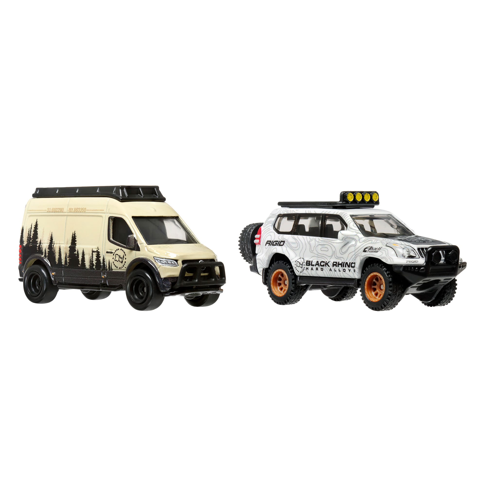 Hot Wheels Premium Car Culture 2-Pack - '05 Toyota Land Cruiser Prado & Mercedes Benz Sprinter Tourer
