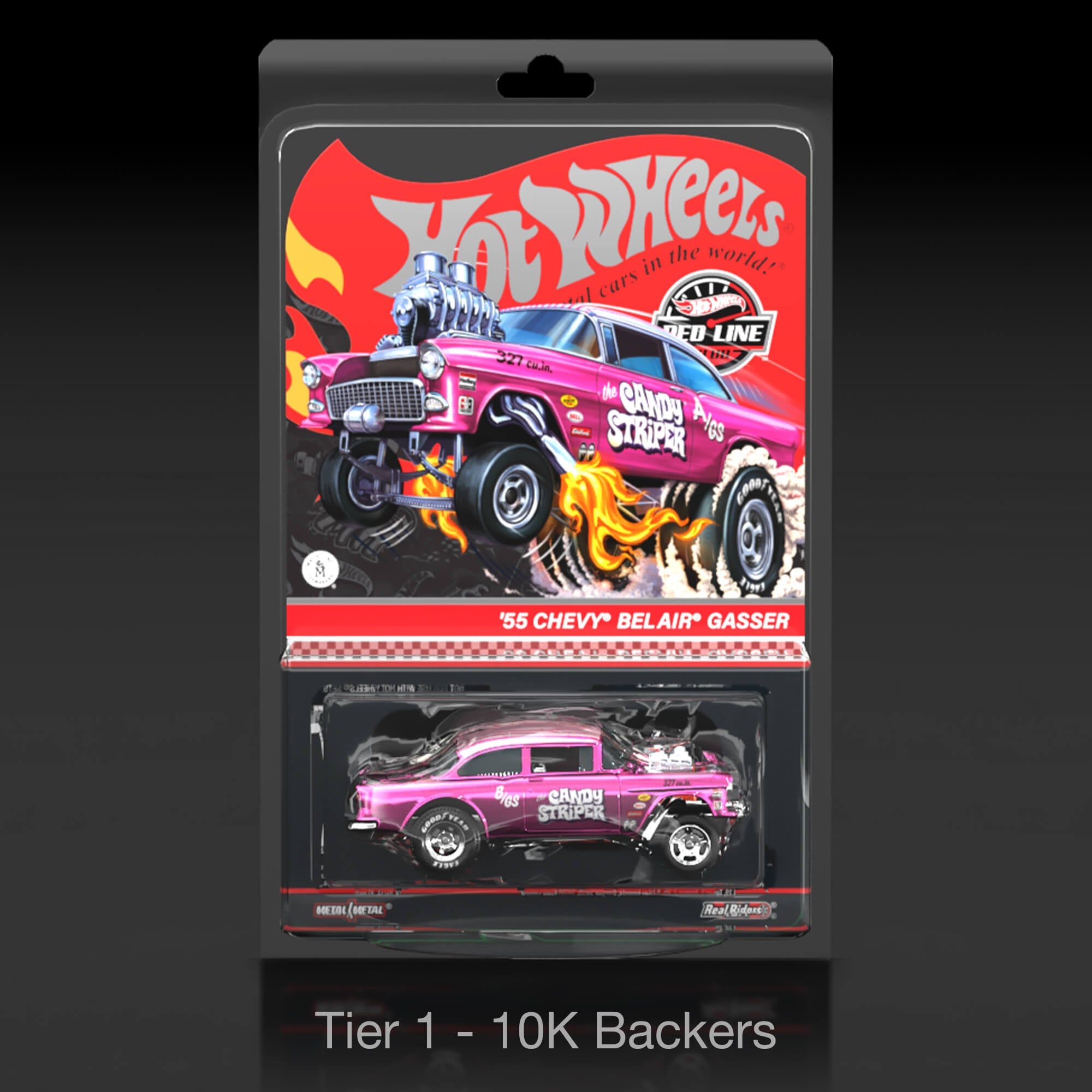 Hot Wheels RLC Exclusive 1:18 Scale ‘55 Chevy Bel Air Gasser “Candy Striper” - Crowdfund