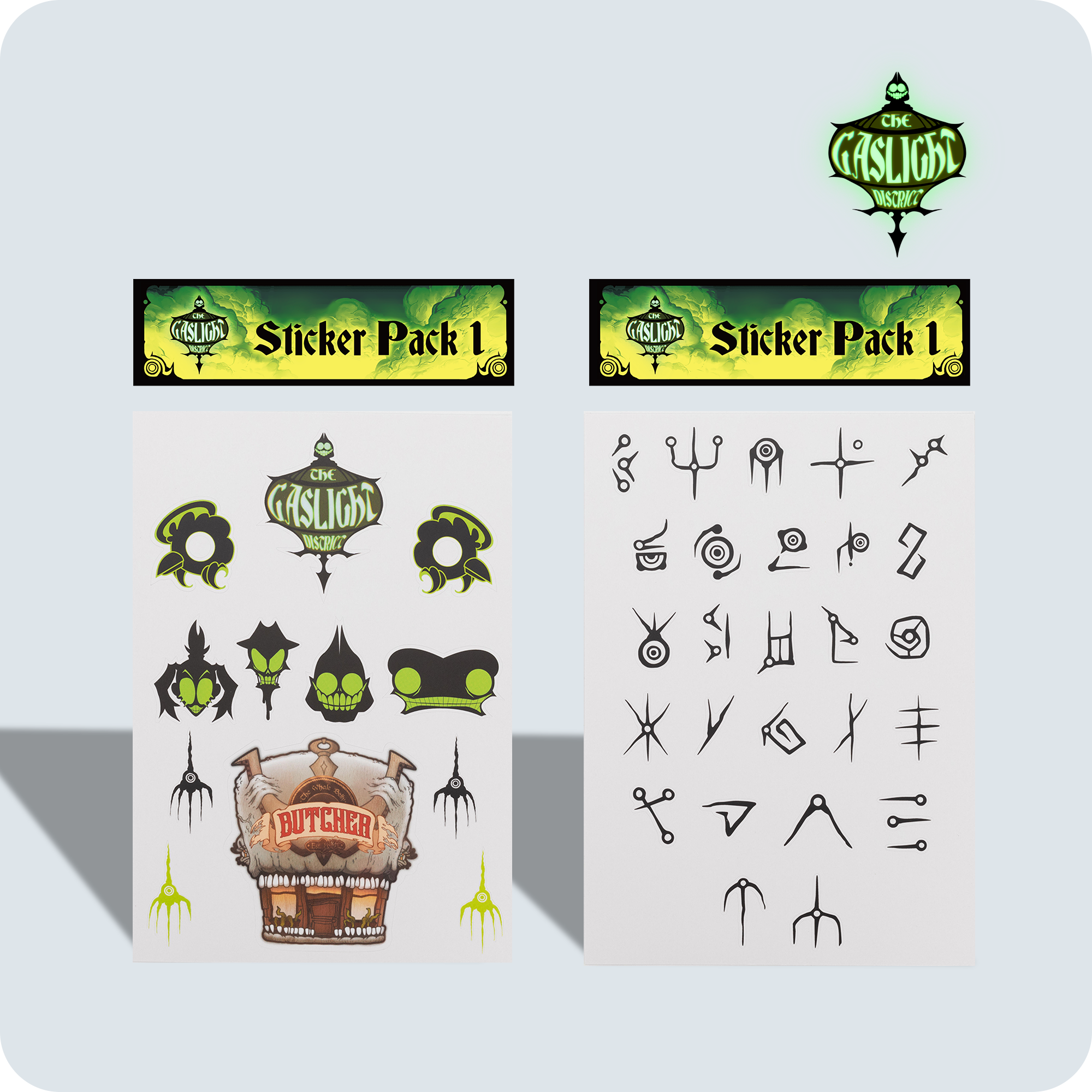 Gaslight District Sticker Set