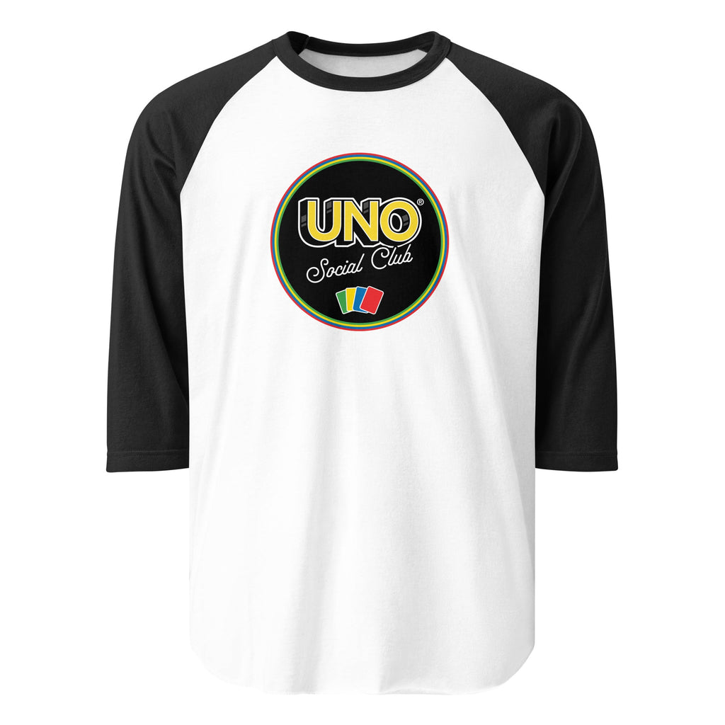 UNO Social Club White Raglan Tee