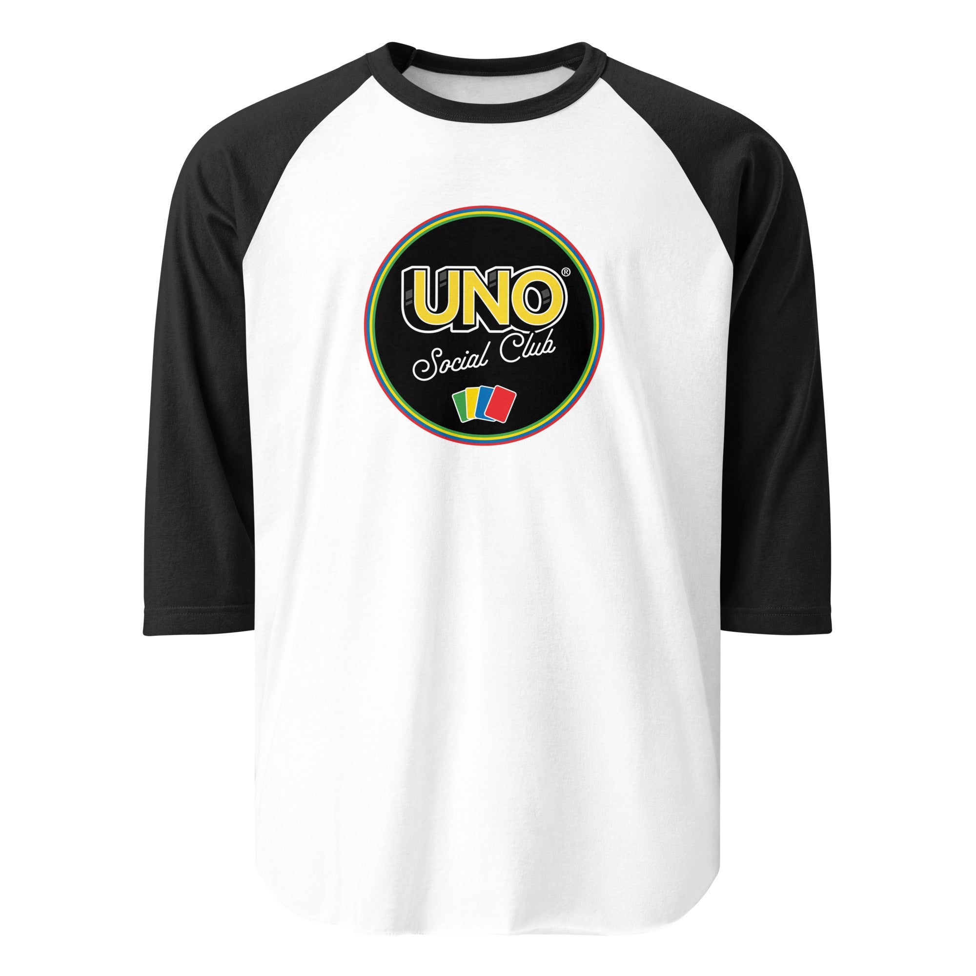 UNO Social Club White Raglan Tee