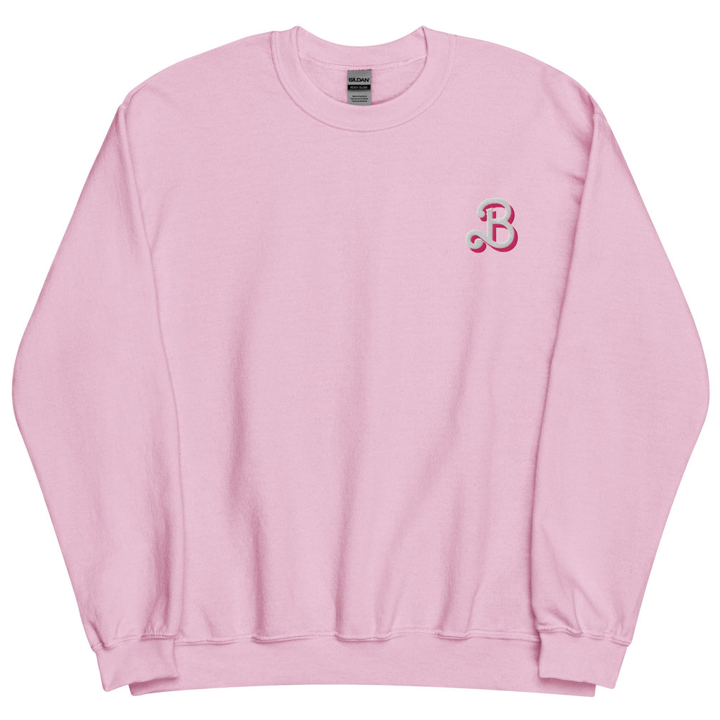 Barbie Still Plays with Barbie Dolls Pink Sweatshirt