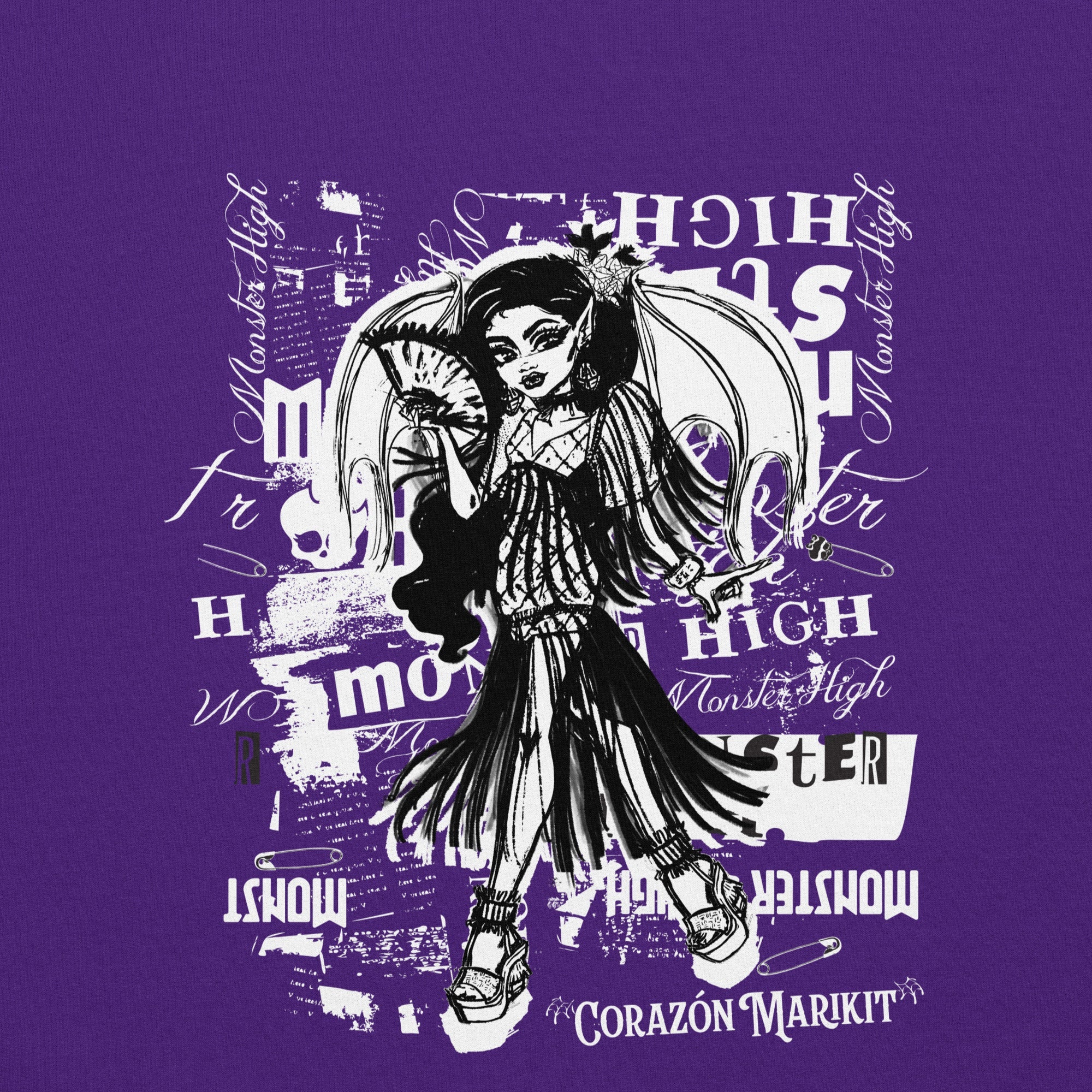 Monster High Corazon Marikit Purple Sweatshirt