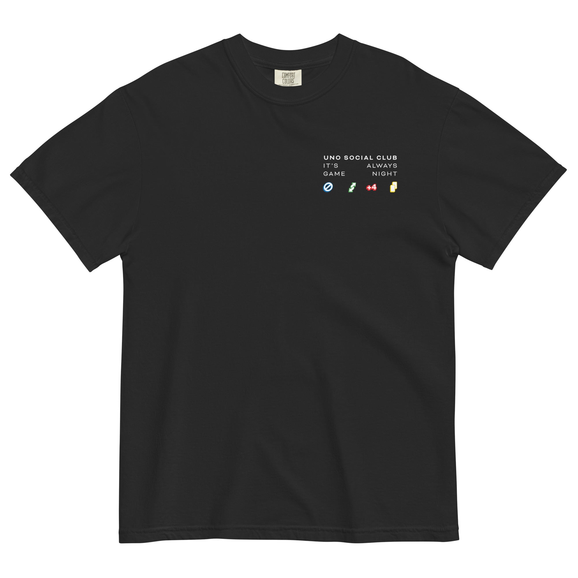 UNO Social Club Rules Black T-shirt