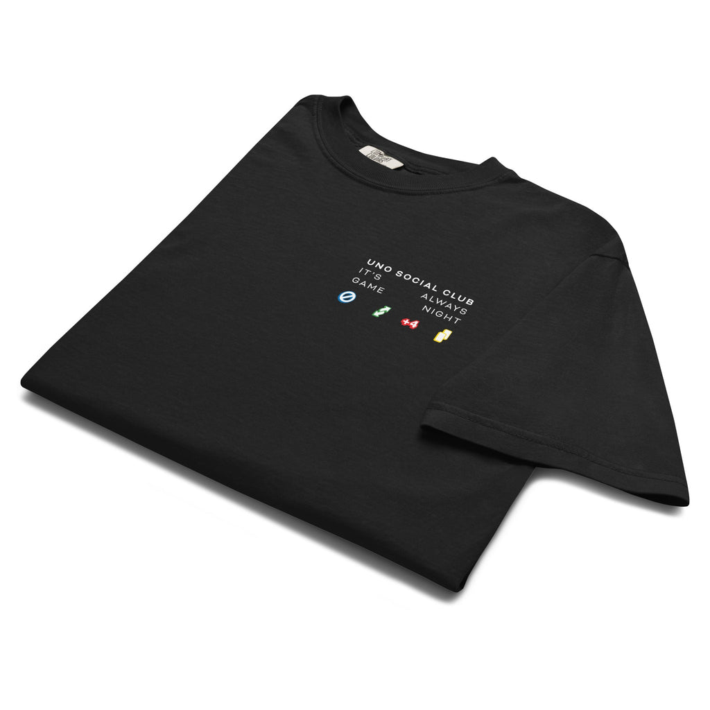 UNO Social Club Rules Black T-shirt