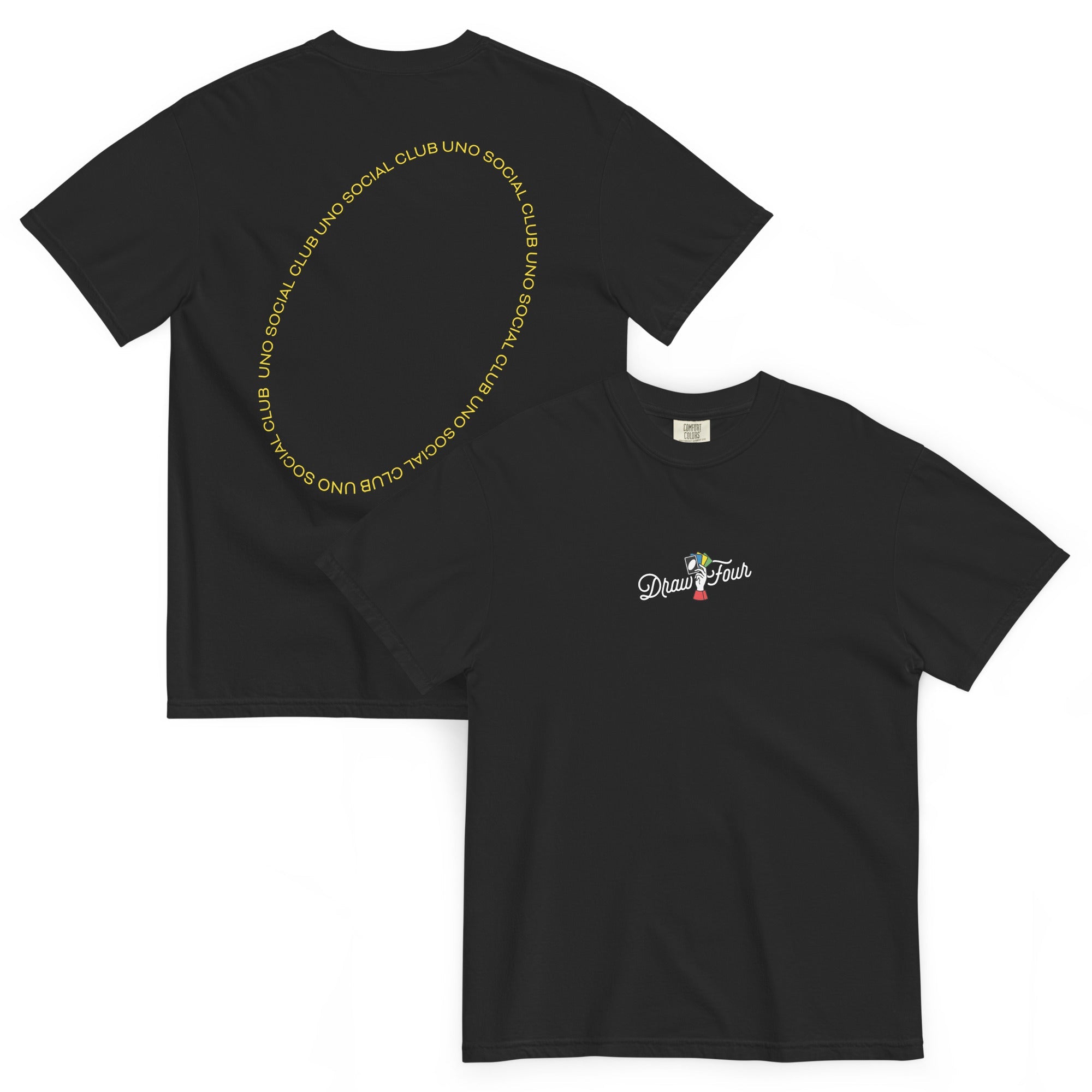 UNO Social Club Draw Four Black T-shirt