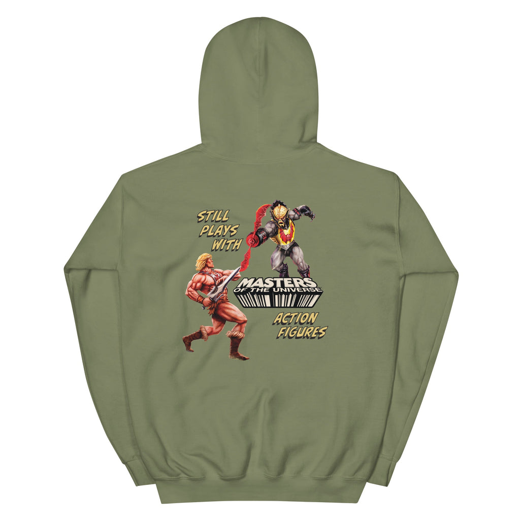 Masters of the Universe Still Plays with Action Figures Green Hoodie