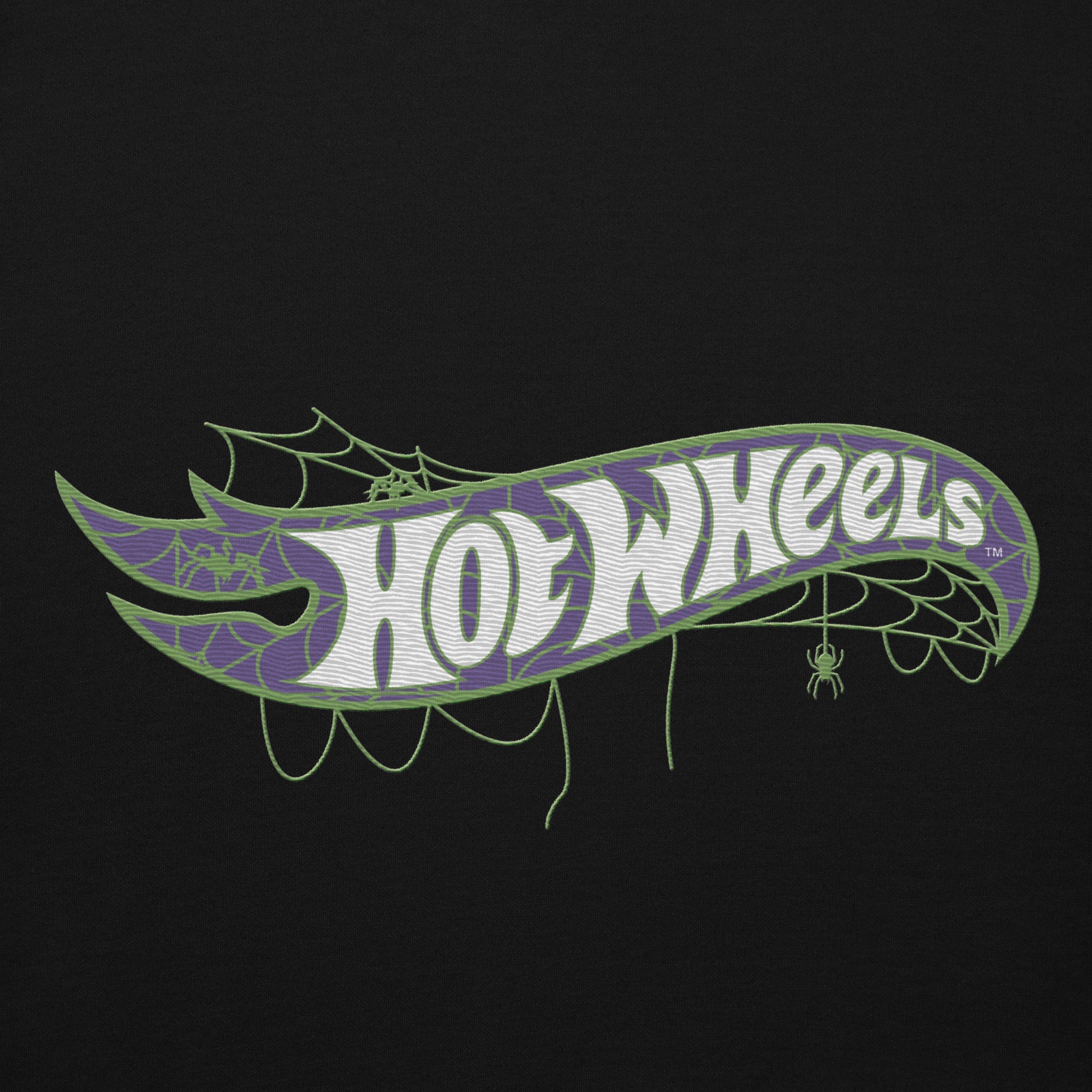 Hot Wheels Spiderweb Logo Embroidered Hoodie