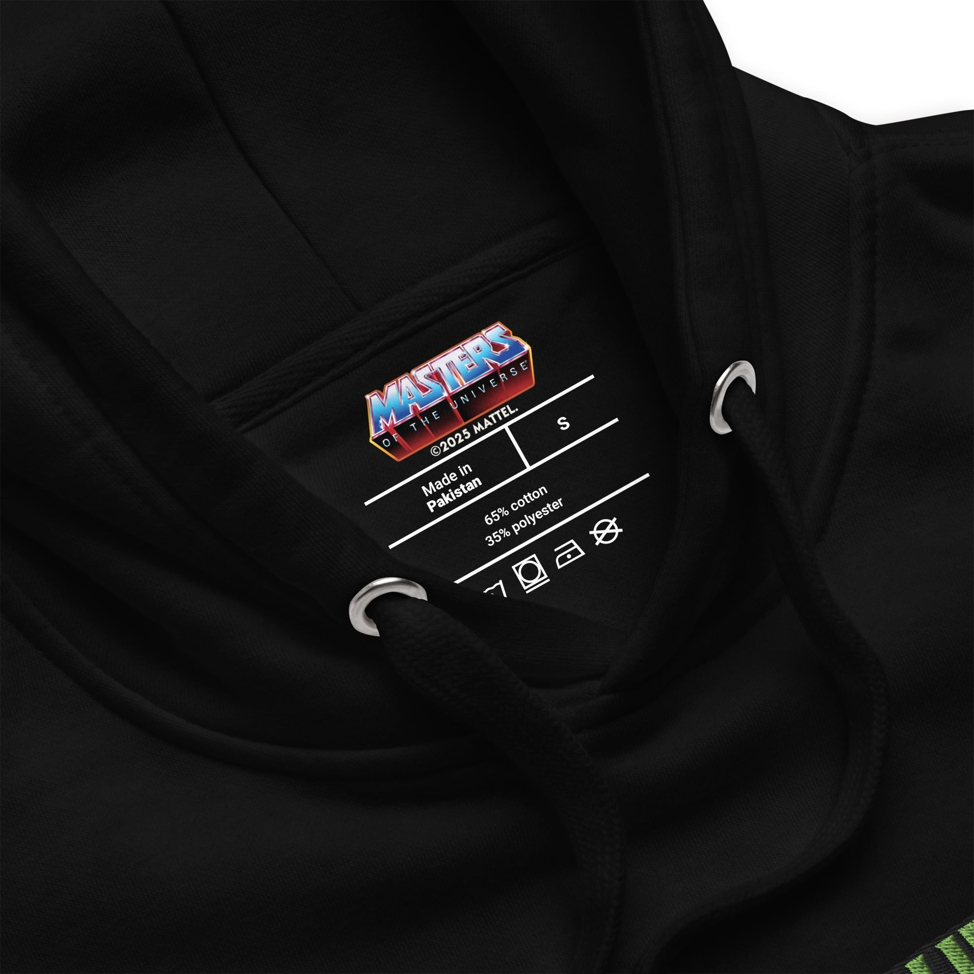 Masters of the Universe Club Grayskull Black Embroidered Hoodie