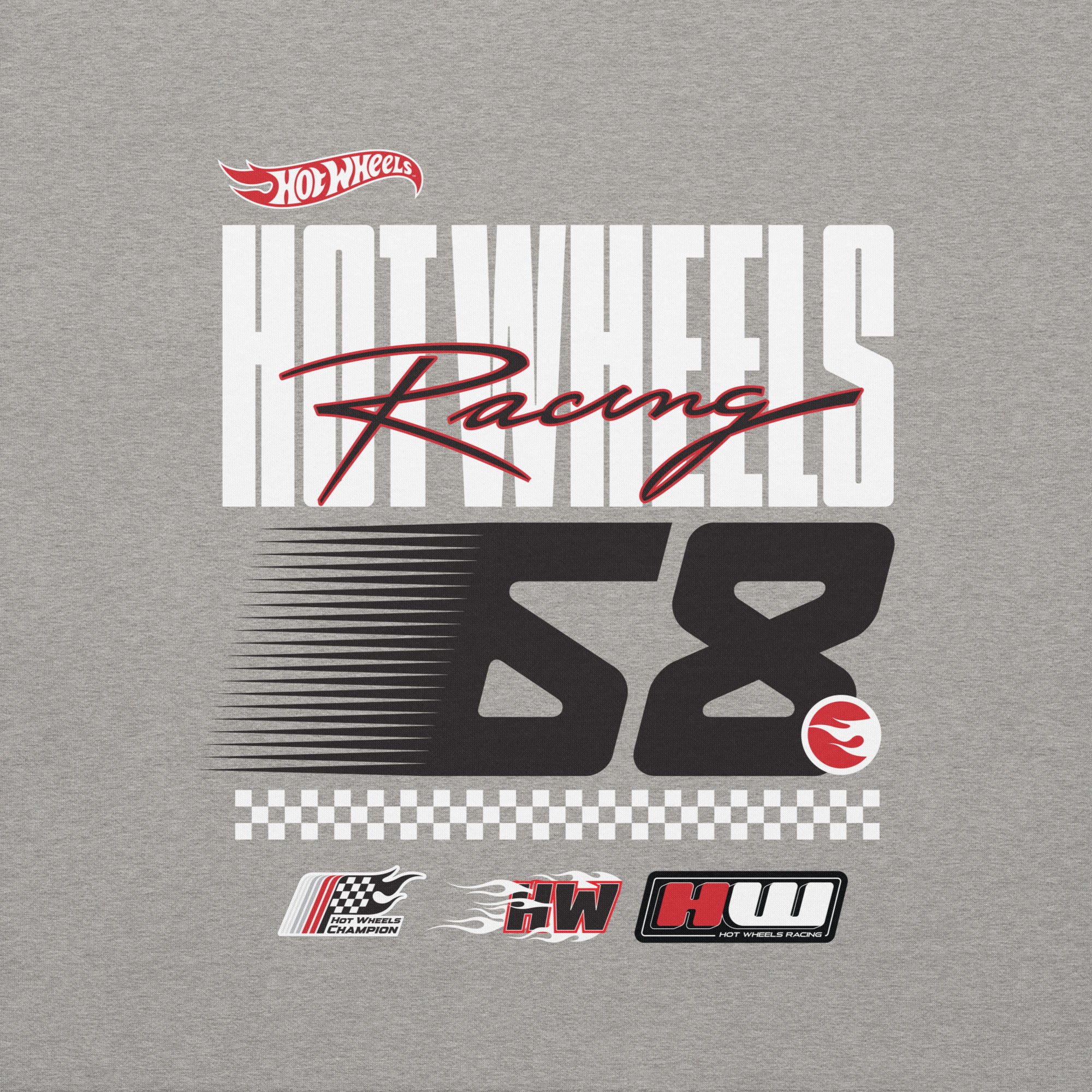 Hot Wheels Racing Grey Hoodie