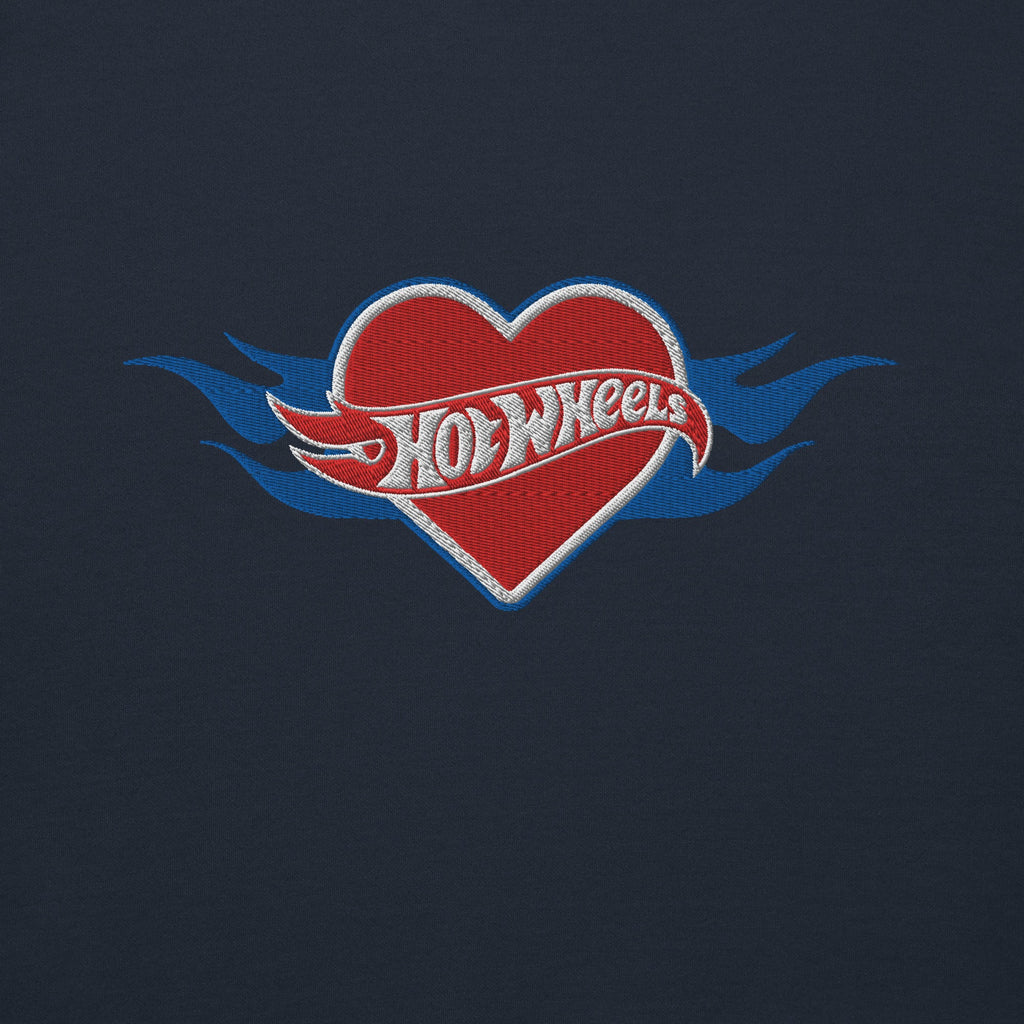 Hot Wheels Heart with Flame Hoodie