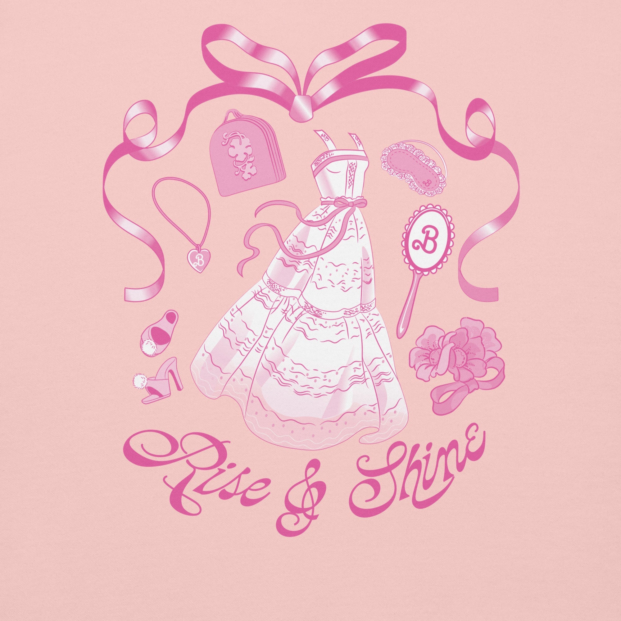 Barbie Rise and Shine Embroidered Pink Hoodie