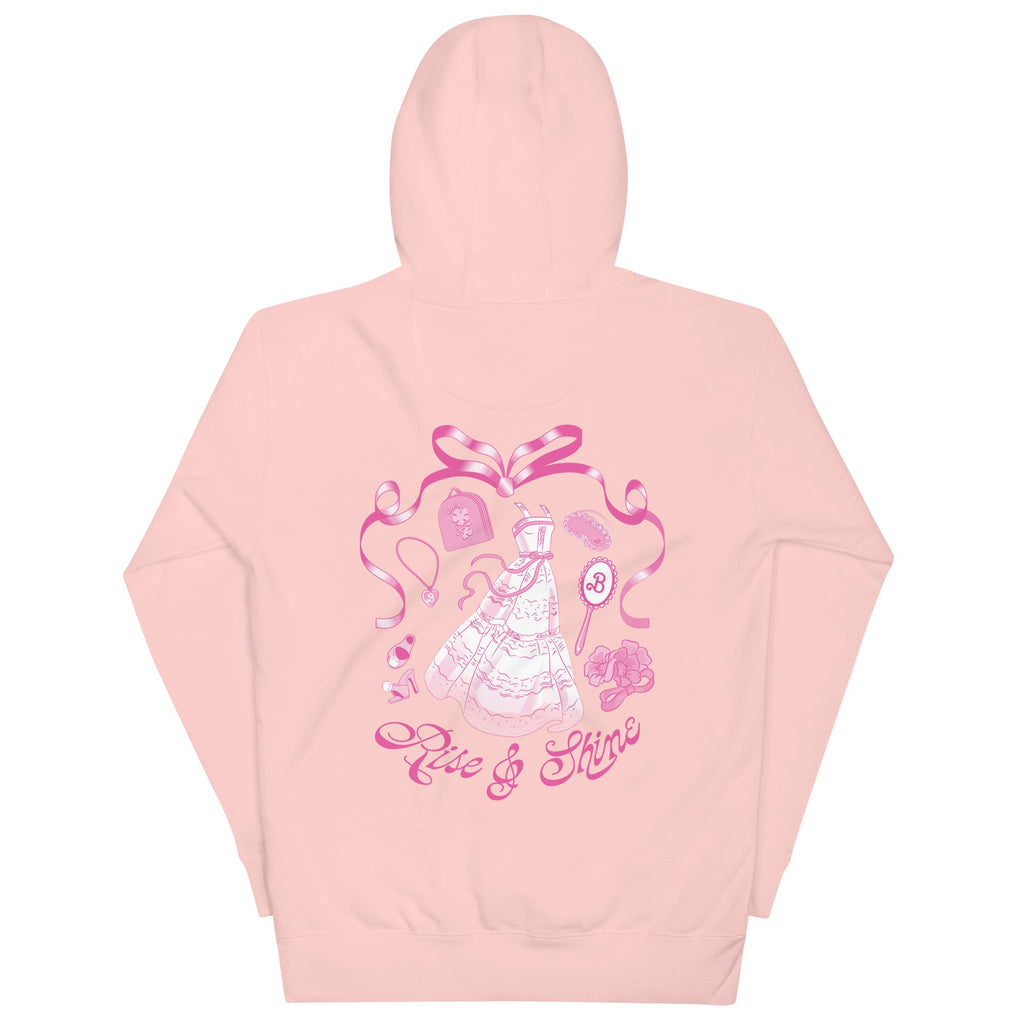 Barbie Rise and Shine Embroidered Pink Hoodie