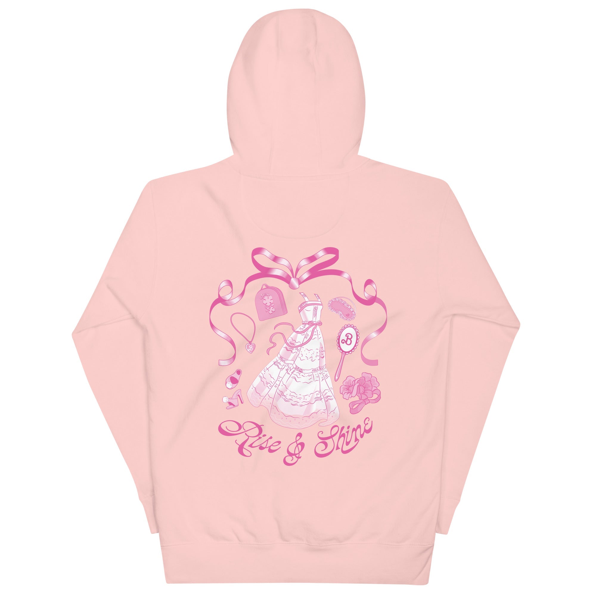 Barbie Rise and Shine Embroidered Pink Hoodie