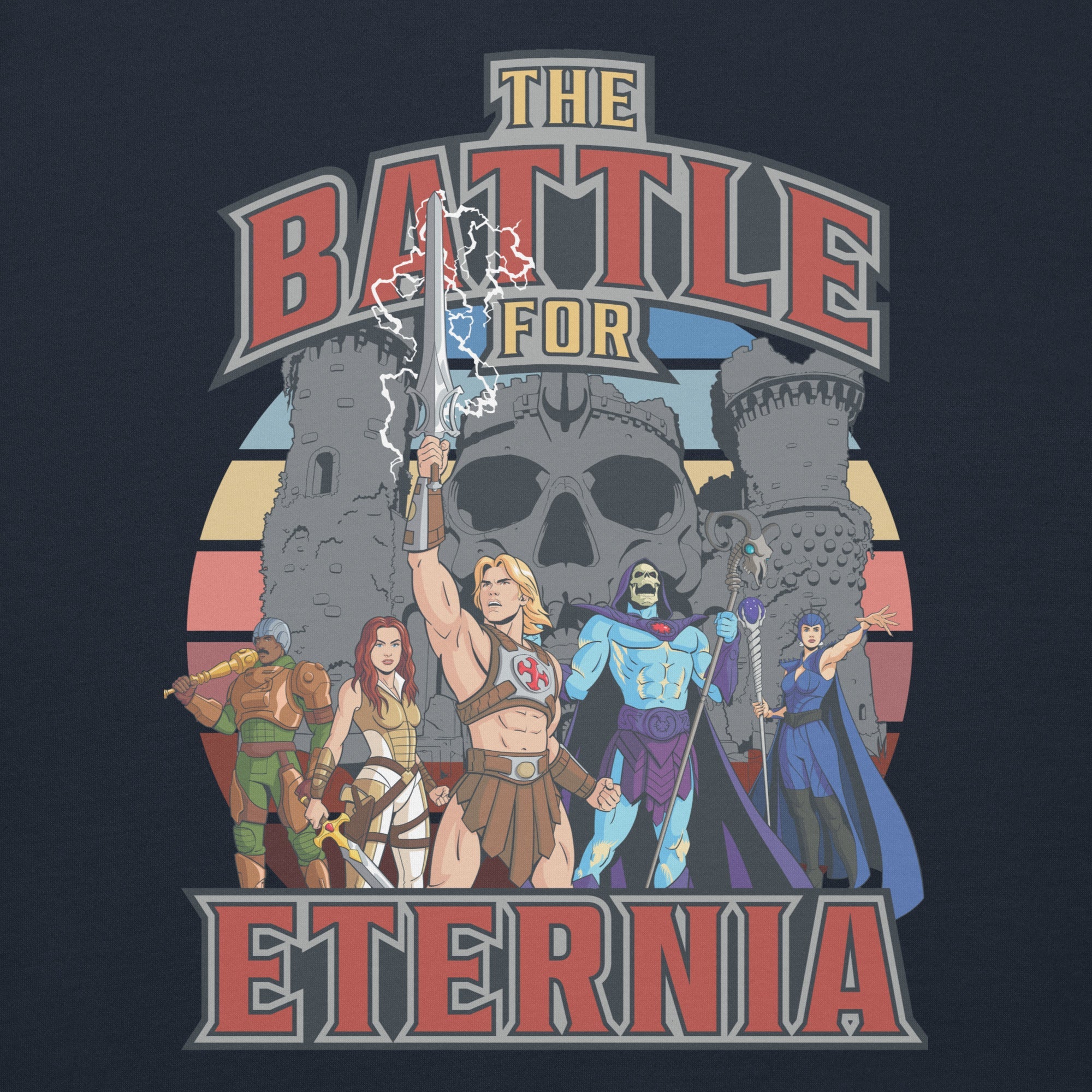 Masters of the Universe Movie Battle for Eternia Navy Hoodie