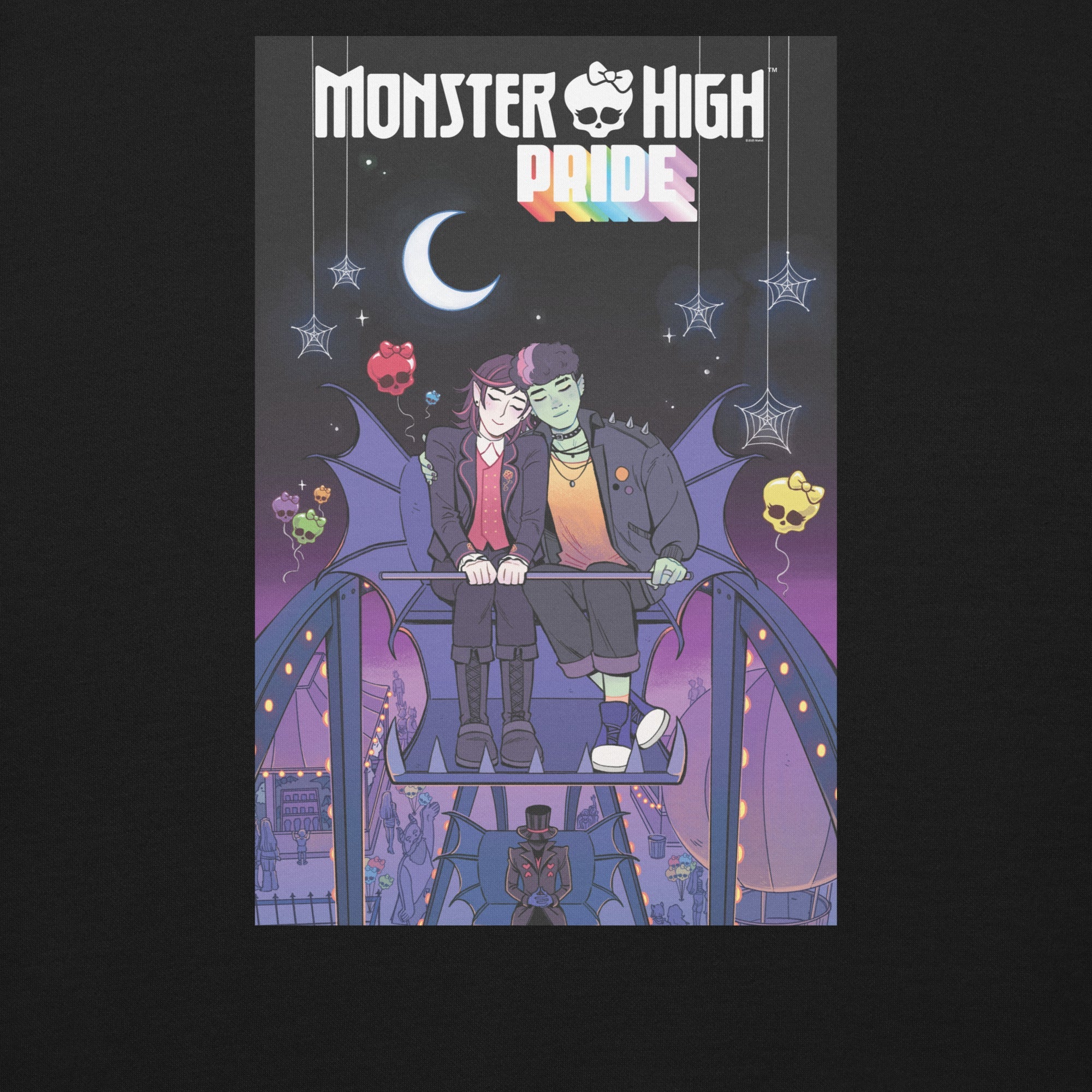 Monster High Pride Kieran & Spelldon Black Sweatshirt