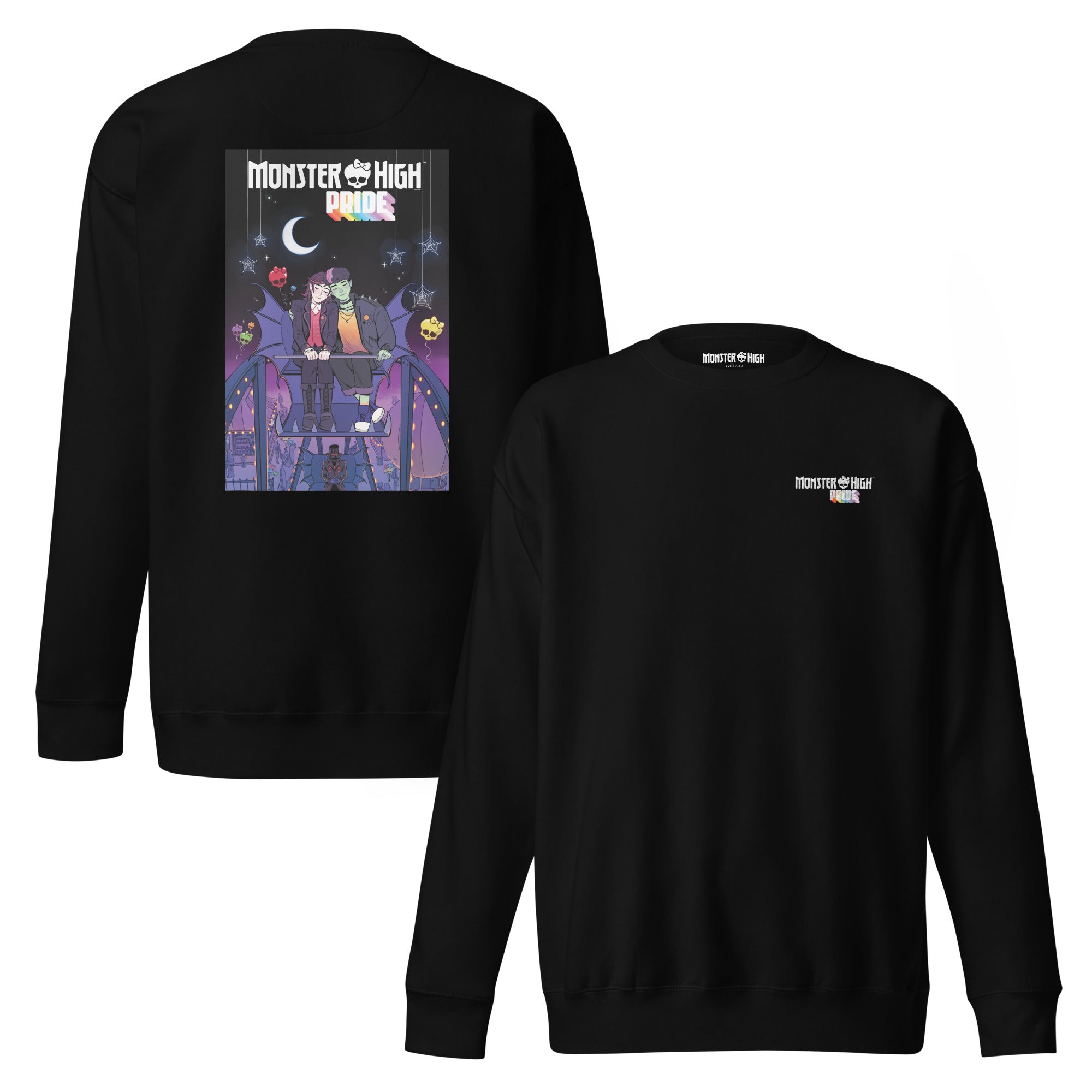 Monster High Pride Kieran & Spelldon Black Sweatshirt