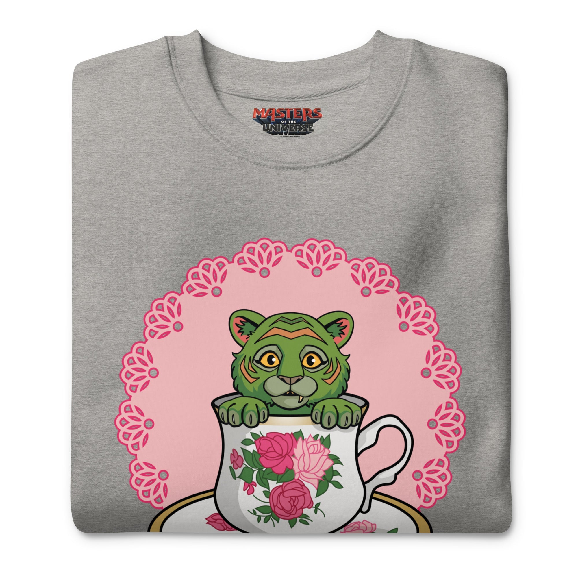Masters of the Universe Movie Cringer Teacup Gray Sweatshirt