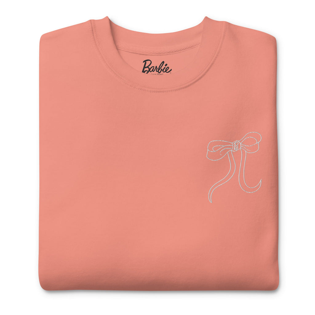 Barbie Peaches 'n Cream Embroidered Peach Sweatshirt