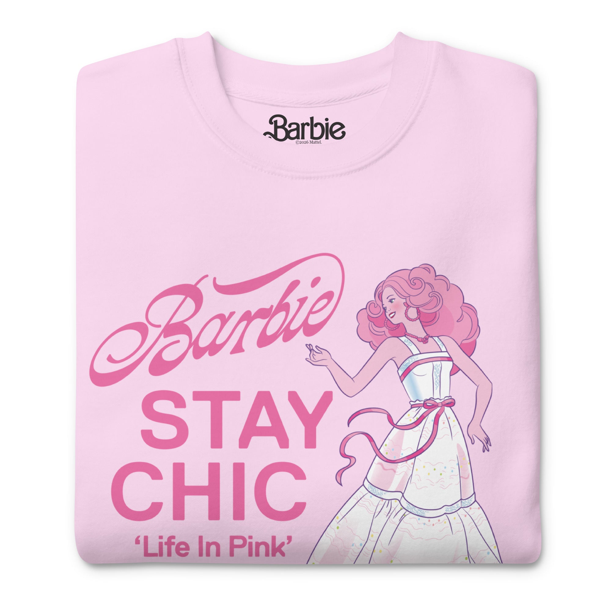 Barbie Stay Chic Pink Sweatshirt