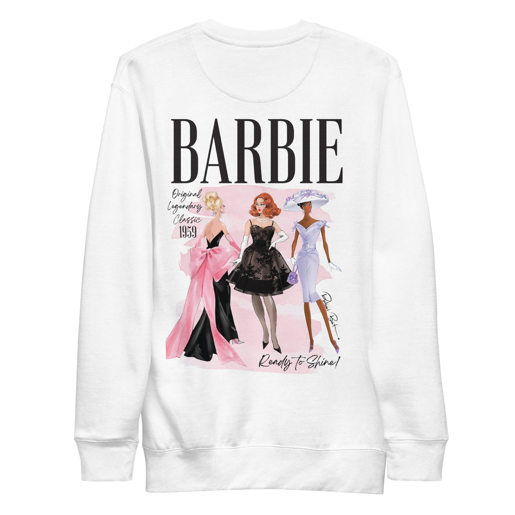 Barbie Artist Series Robert Best White Embroidered Sweatshirt