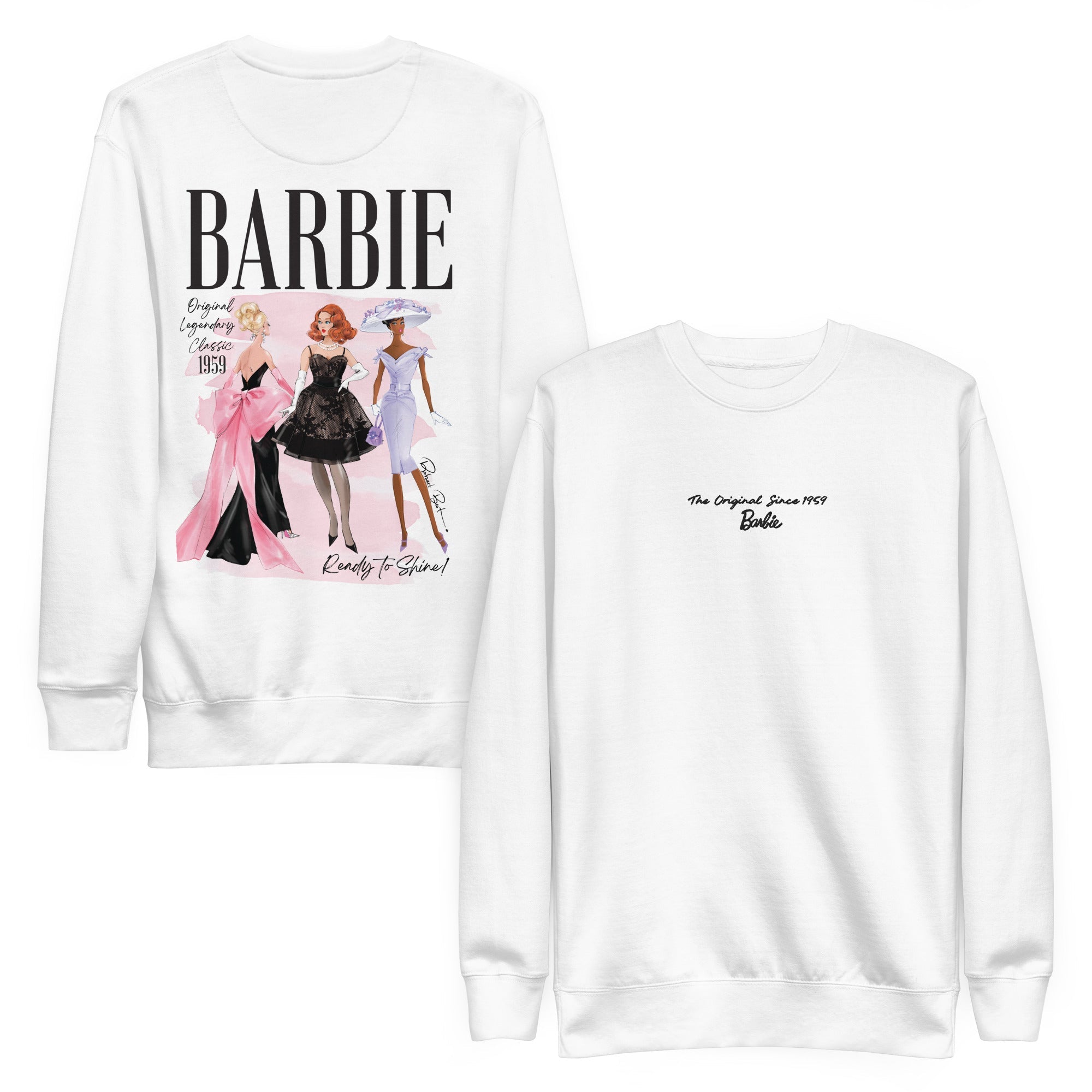 Barbie Artist Series Robert Best White Embroidered Sweatshirt
