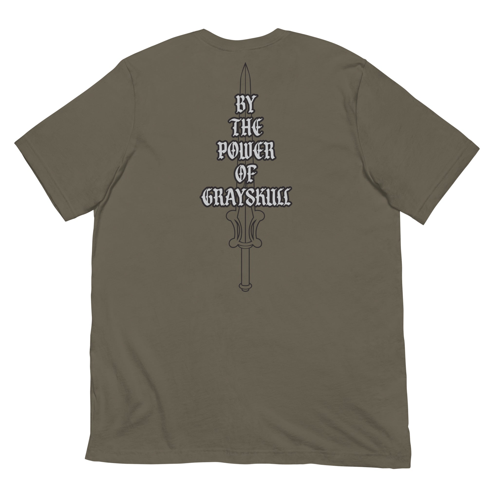 Masters of the Universe By the Power of Grayskull Green T-shirt