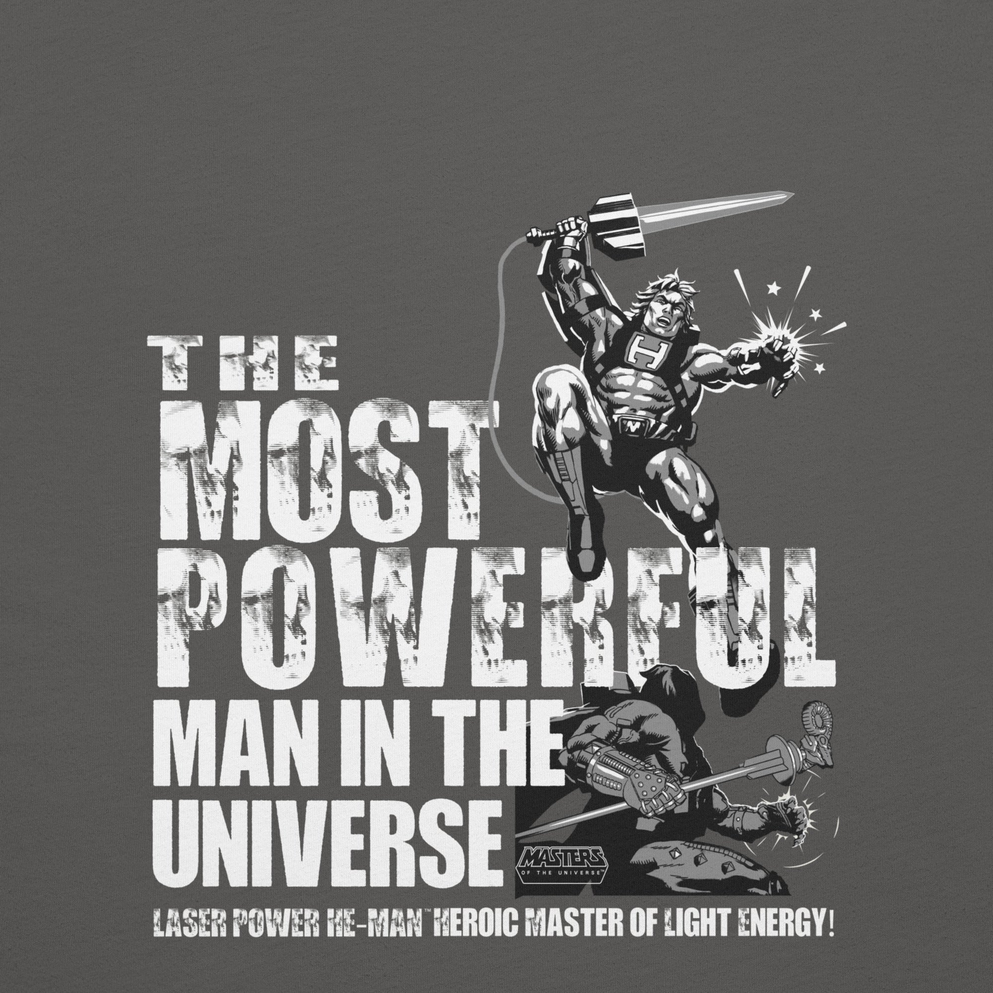 Masters of the Universe Laser Power He-Man Grey T-shirt