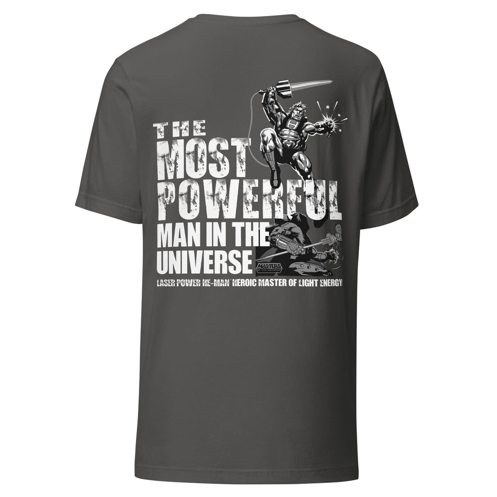 Masters of the Universe Laser Power He-Man Grey T-shirt