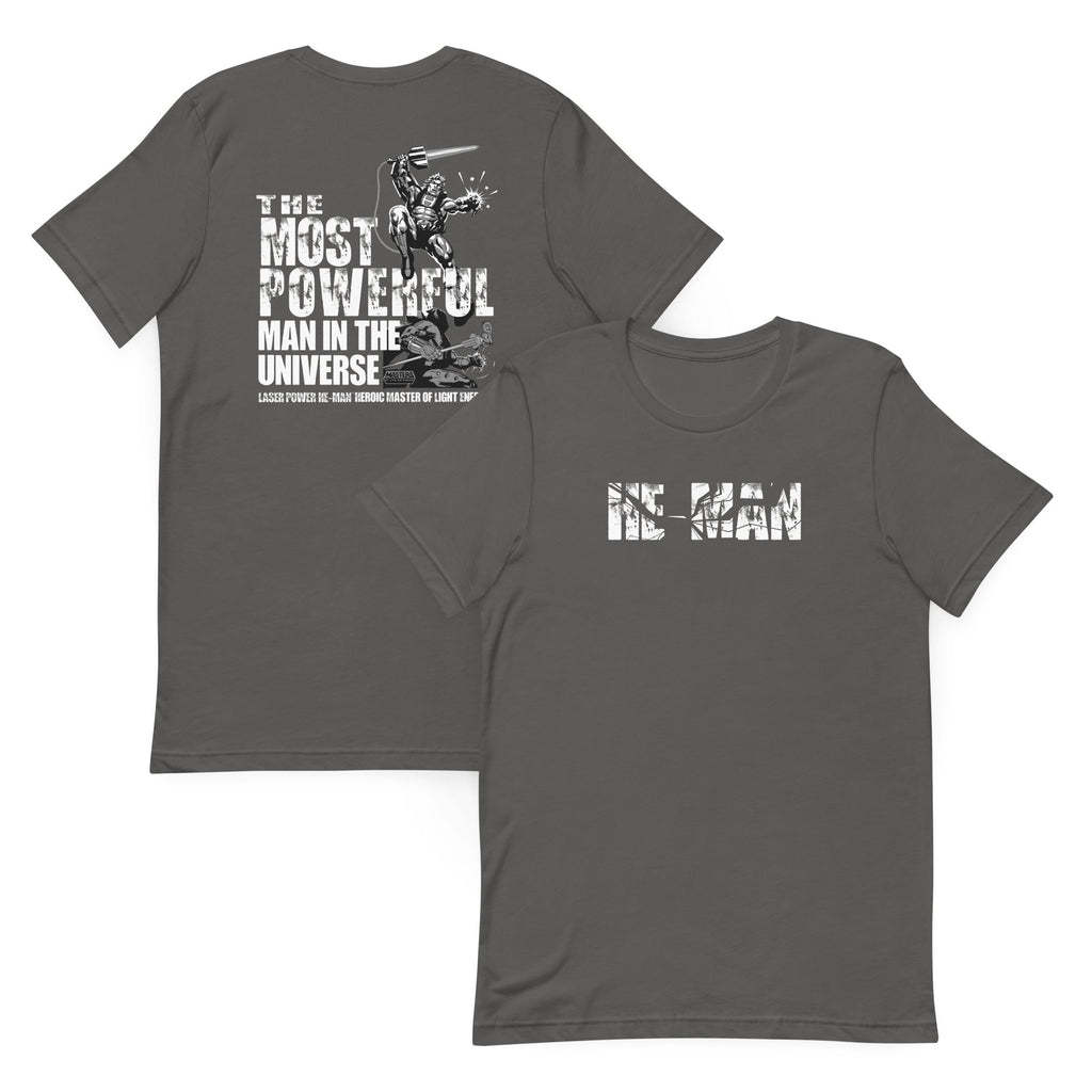 Masters of the Universe Laser Power He-Man Grey T-shirt