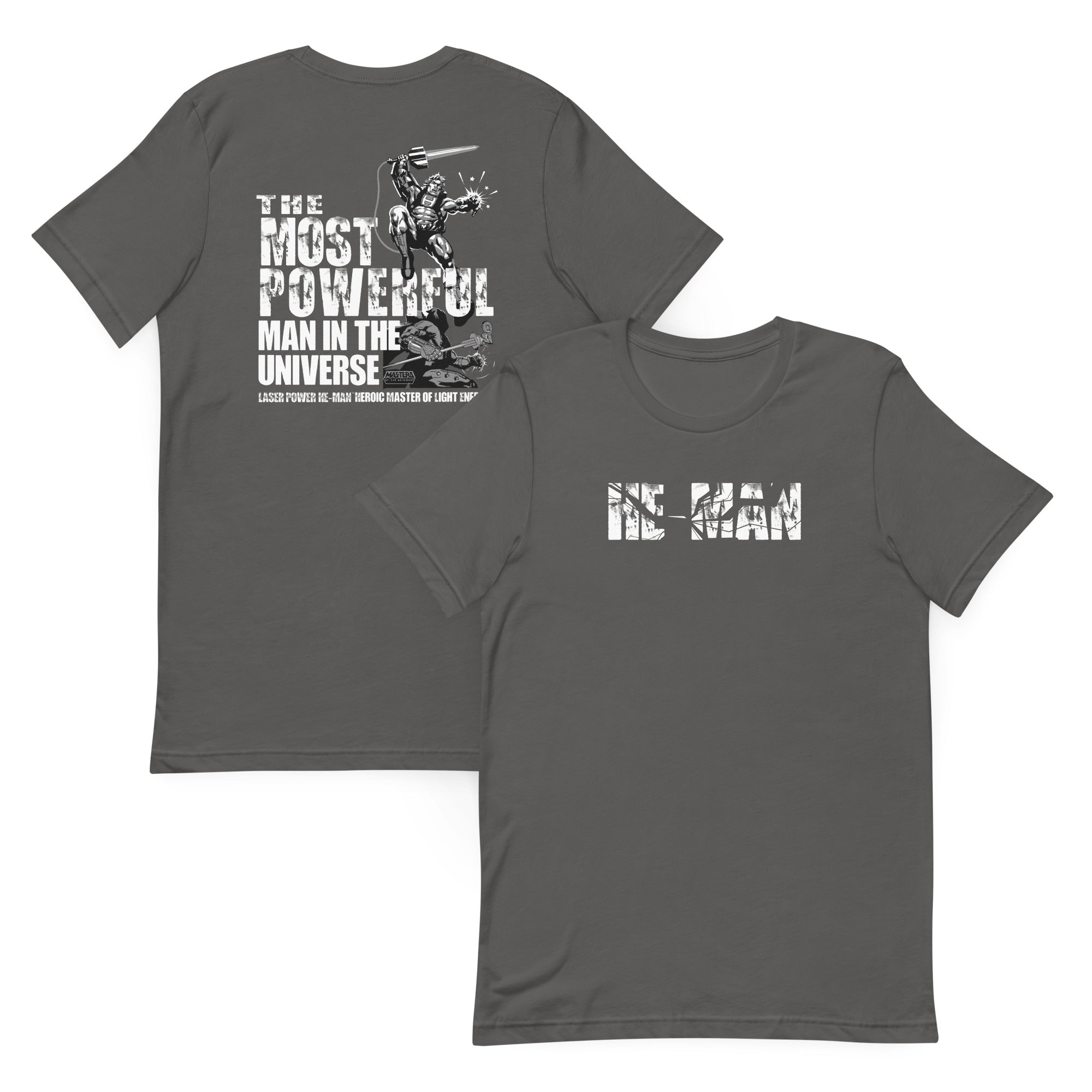 Masters of the Universe Laser Power He-Man Grey T-shirt
