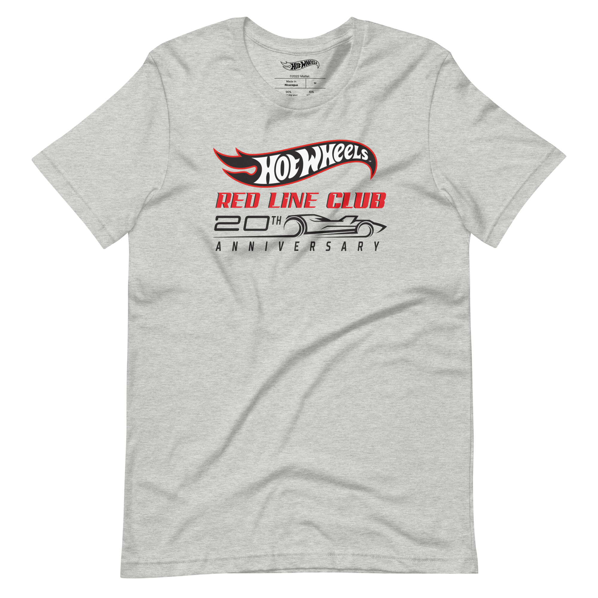 Hot Wheels® Red Line Club® 20th Anniversary Silhouette Logo – Heather Grey Shirt