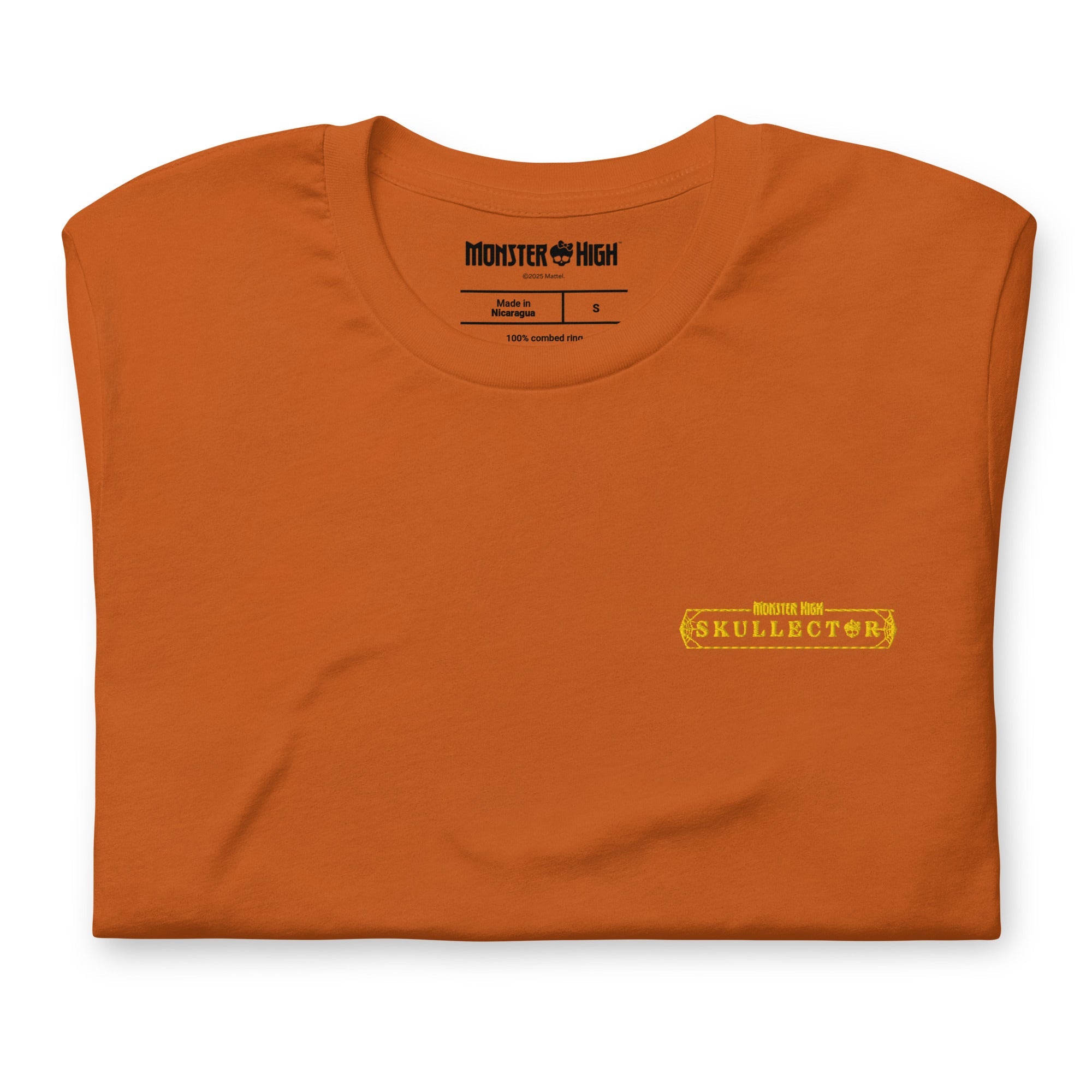 Monster High Skelita Día de Muertos Embroidered Orange T-Shirt