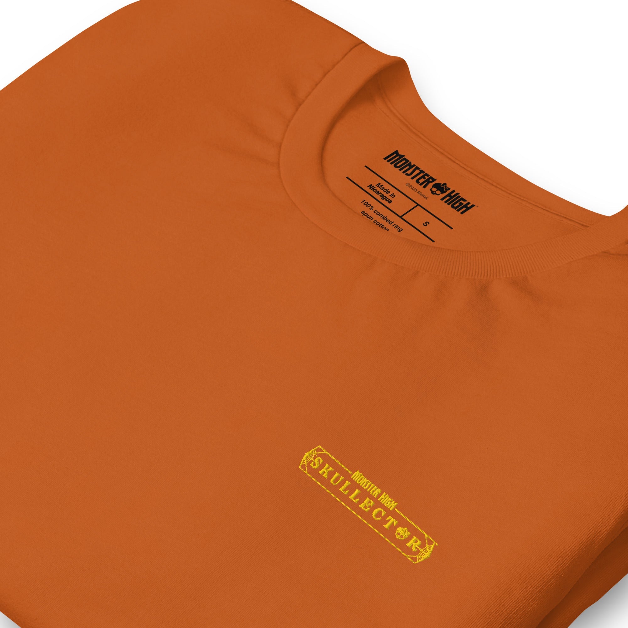 Monster High Skelita Día de Muertos Embroidered Orange T-Shirt
