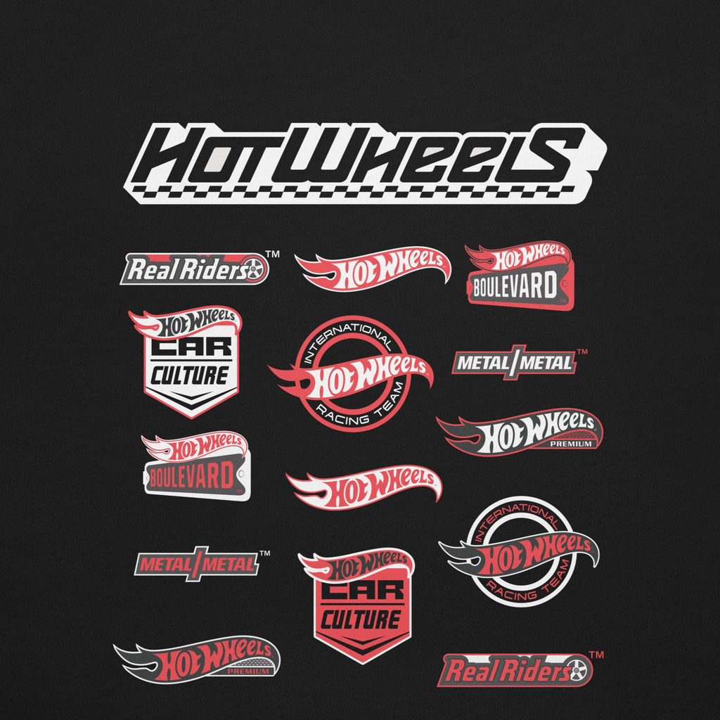 Hot Wheels High Performance Racing Embroidered Black T-Shirt