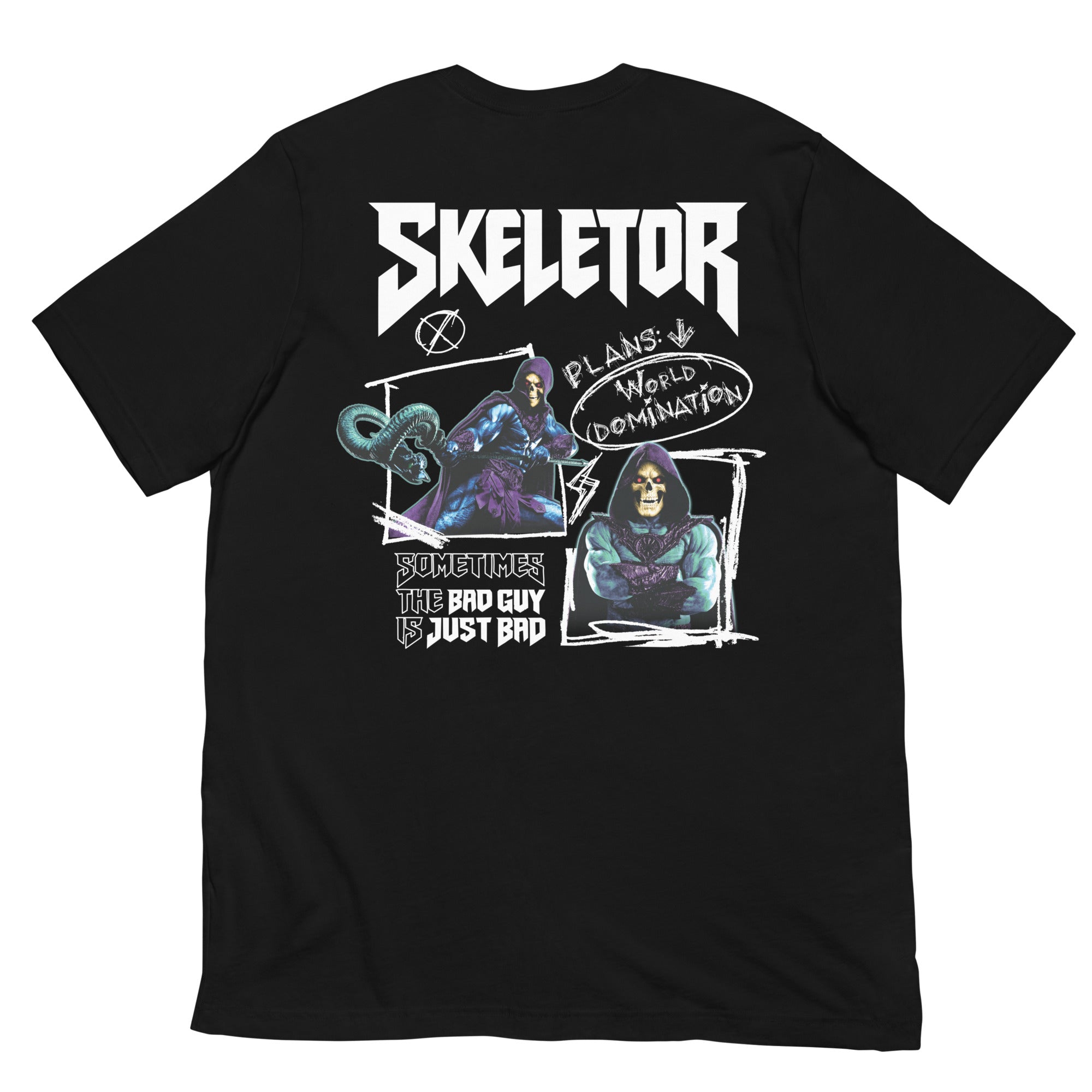 Masters of the Universe Movie Skeletor Bad Guy Black T-shirt