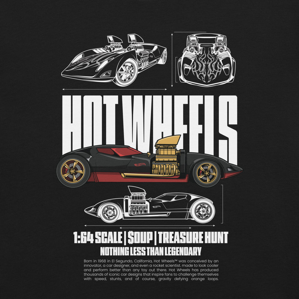 Hot Wheels Nothing Less than Legendary Black T-Shirt