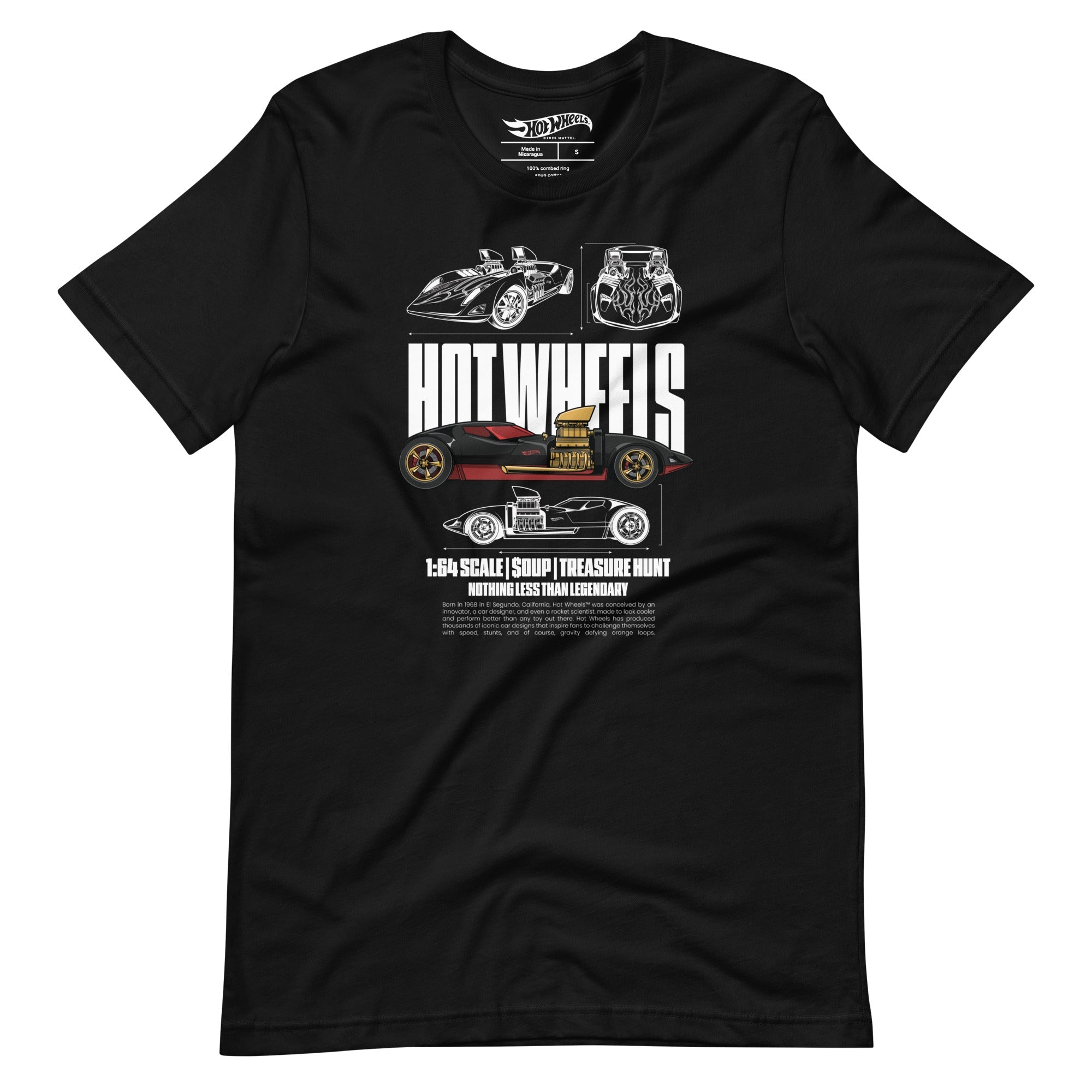 Hot Wheels Nothing Less than Legendary Black T-Shirt