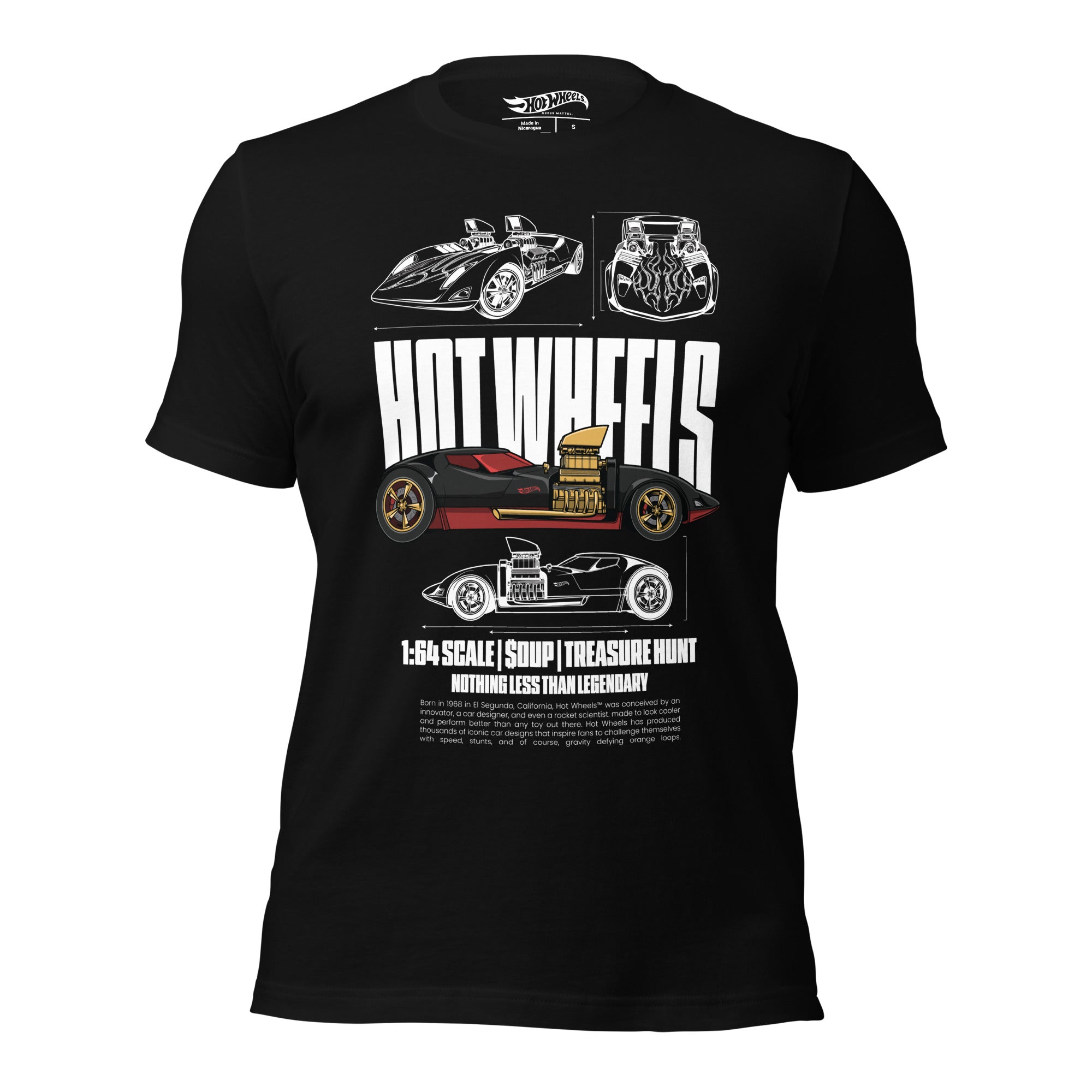 Hot Wheels Nothing Less than Legendary Black T-Shirt
