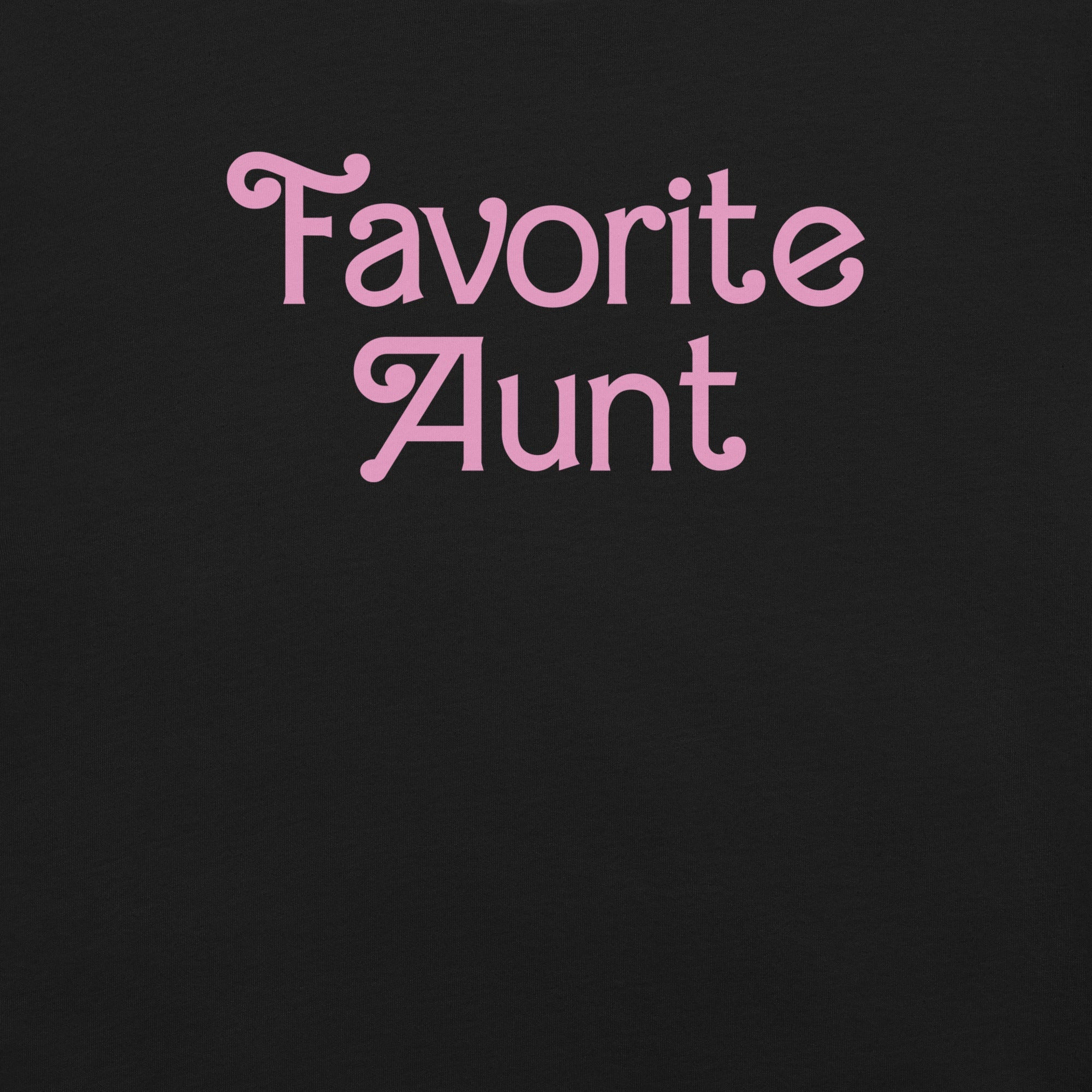 Barbie Favorite Aunt Black T-Shirt