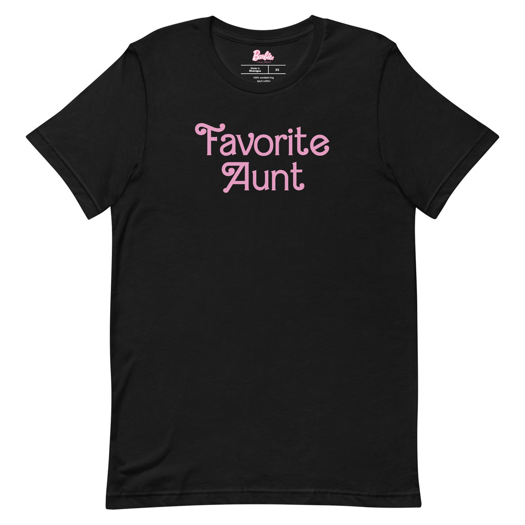 Barbie Favorite Aunt Black T-Shirt