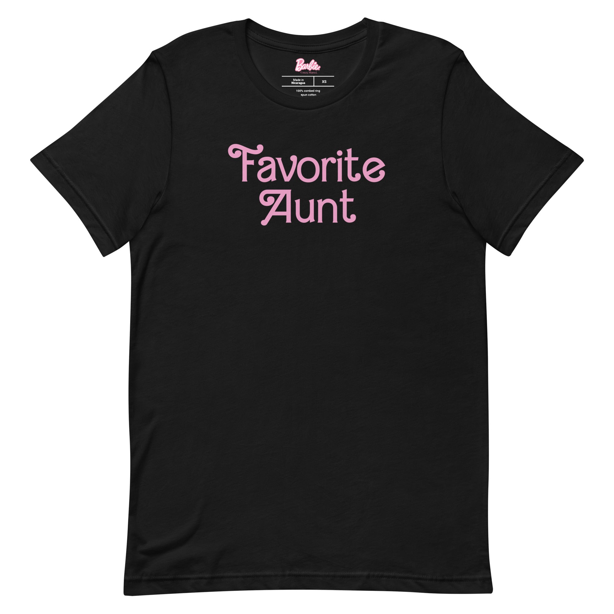Barbie Favorite Aunt Black T-Shirt