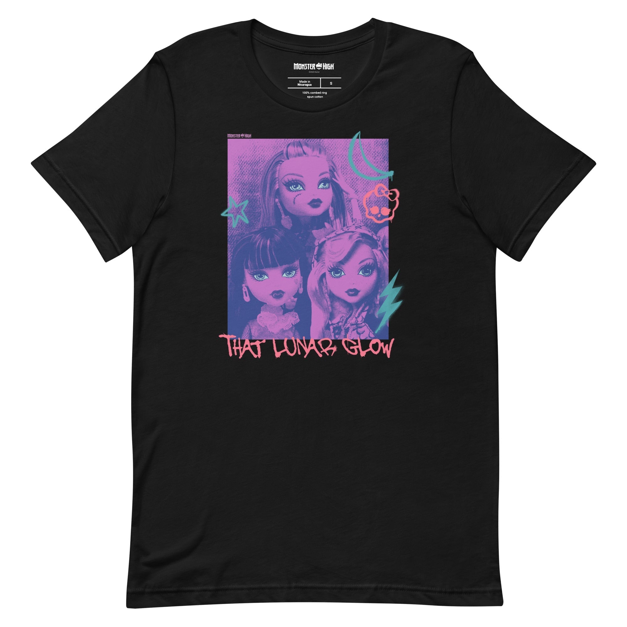 Monster High Lunar Glow Black T-Shirt