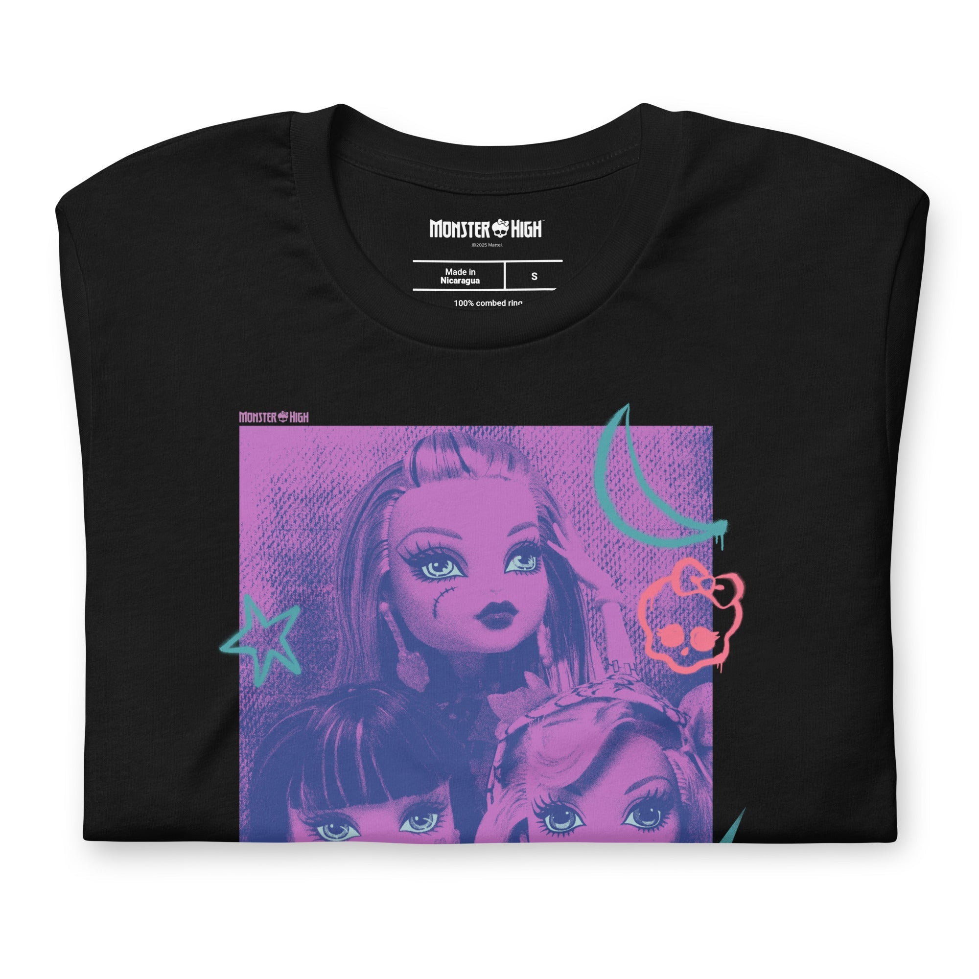 Monster High Lunar Glow Black T-Shirt