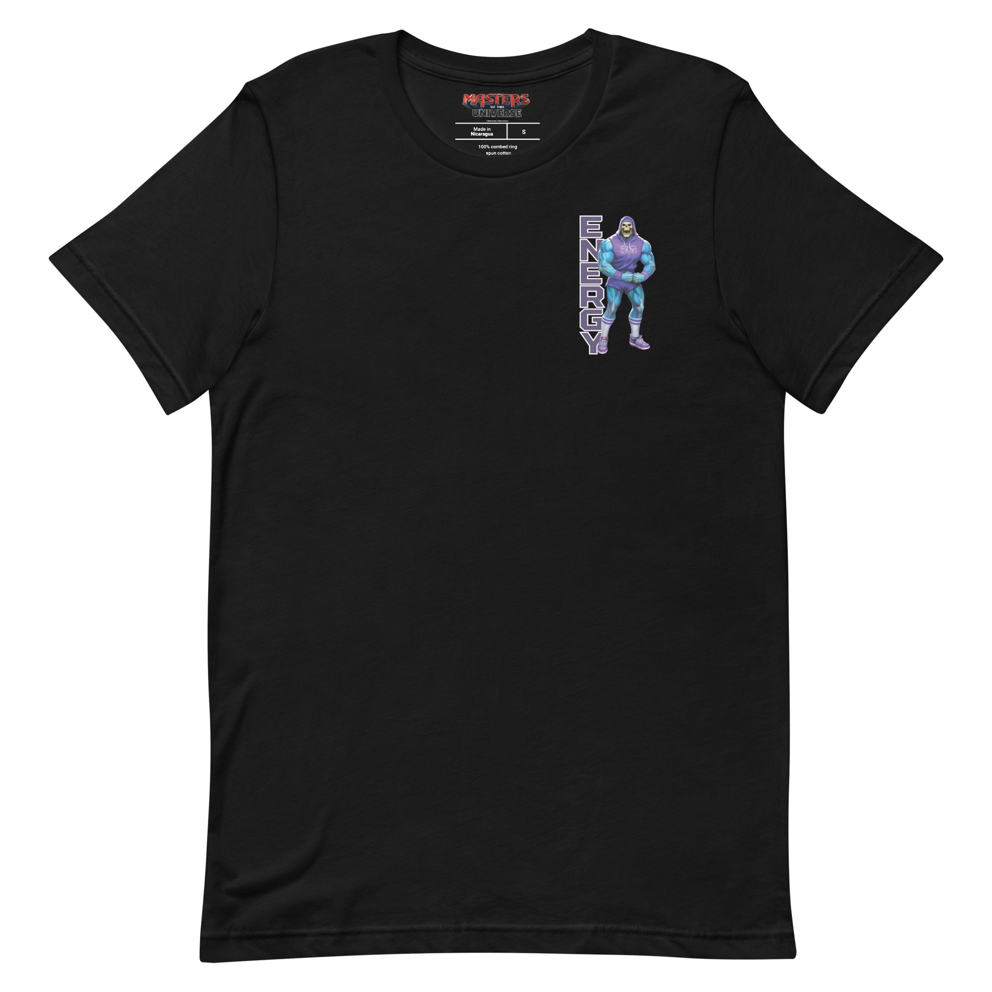 Masters of the Universe Gym Bro Skeletor Ab Power Black T-shirt