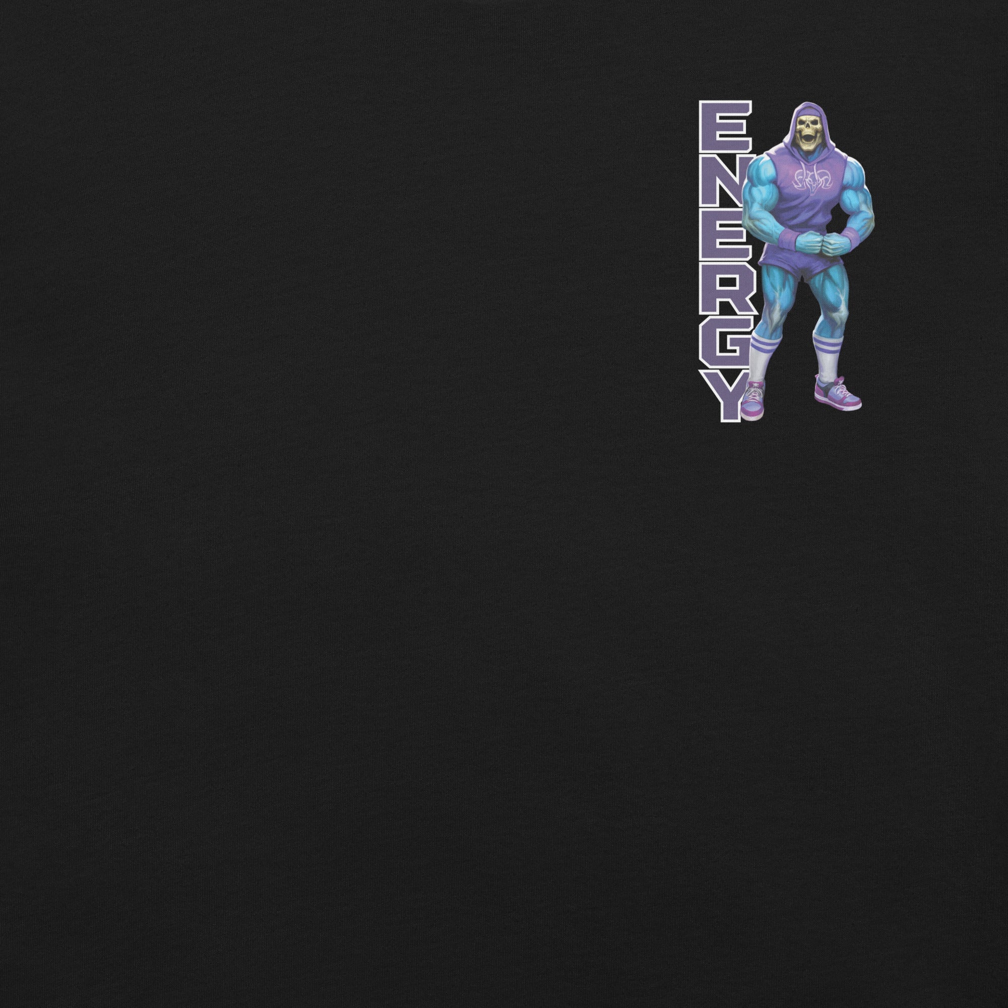 Masters of the Universe Gym Bro Skeletor Ab Power Black T-shirt