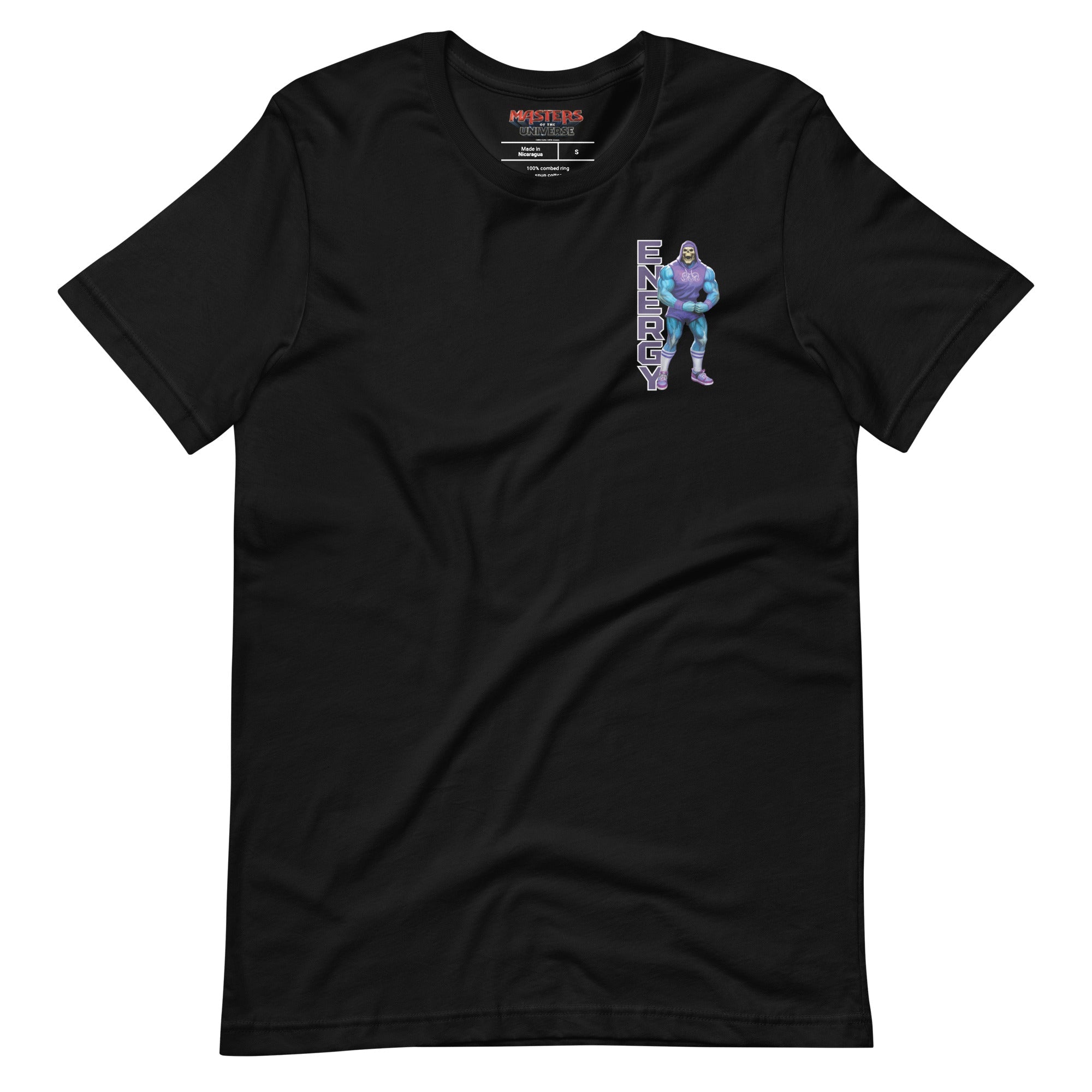 Masters of the Universe Gym Bro Skeletor Ab Power Black T-shirt