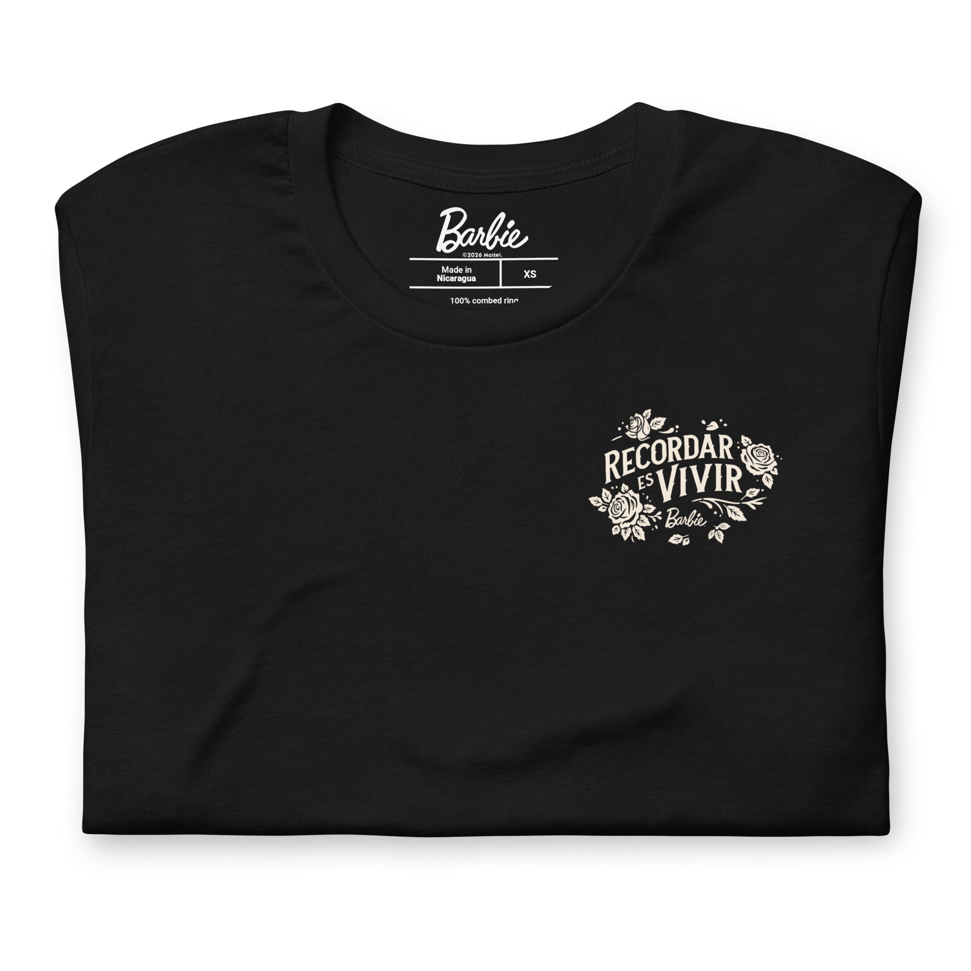 Barbie Día de Muertos Ken Recordar es Vivir Black T-shirt
